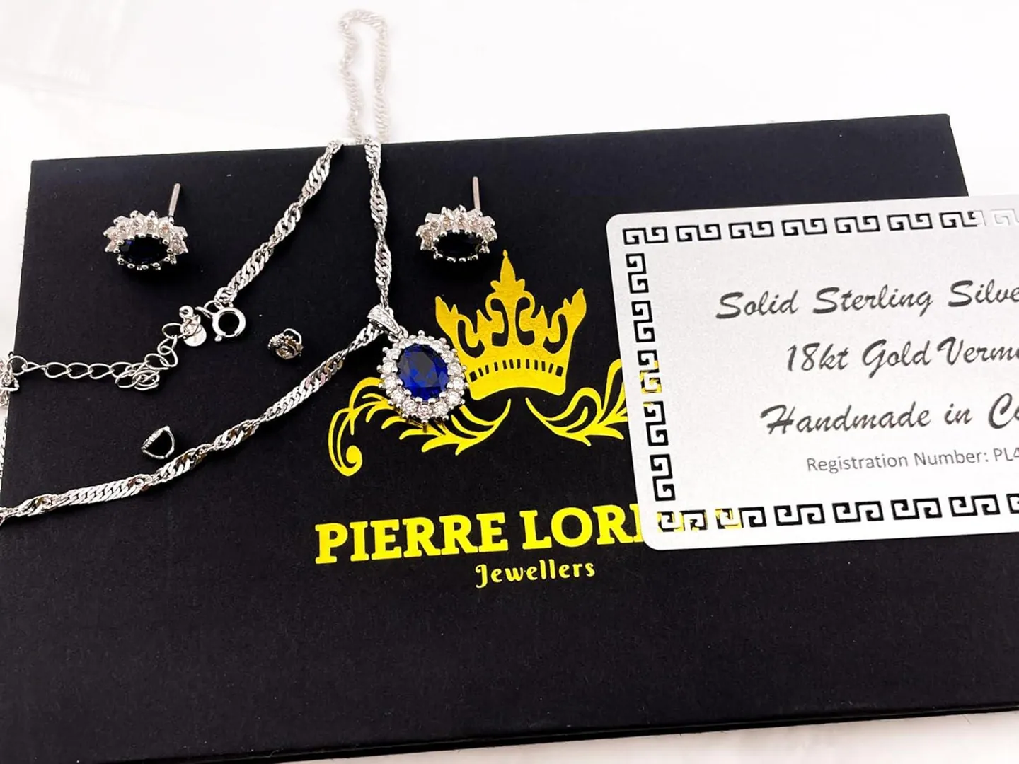 2ct Natural Sapphire Diamond Jewelry Lady Diana Sapphire Necklace 18k White Gold Silver Sapphire Birthstone Jewelry Birthday Gift for Sister