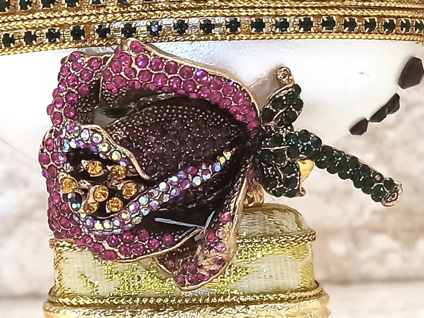 One Of A KIND Luxury Christmas Gift Faberge Egg Music Box ANTIQUE Jewelry Box Fabergé egg style PENDANT Locket Amethyst Bracelet 24k Gold