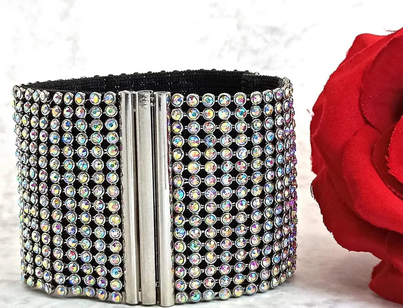 Made In Greece Jewelry Greek Bracelet Women Diamond Bangle Bracelet Austrian Crystal Diamond 18k White Gold Silver Diamond Handmade Christmas