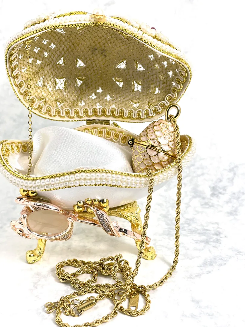 Limited Edition - Faberge Egg Music Box + Pink Faberge Egg Pendant Necklace + Bracelet - 24K Gold - Birthday Gifts - Fabergé Egg Style -