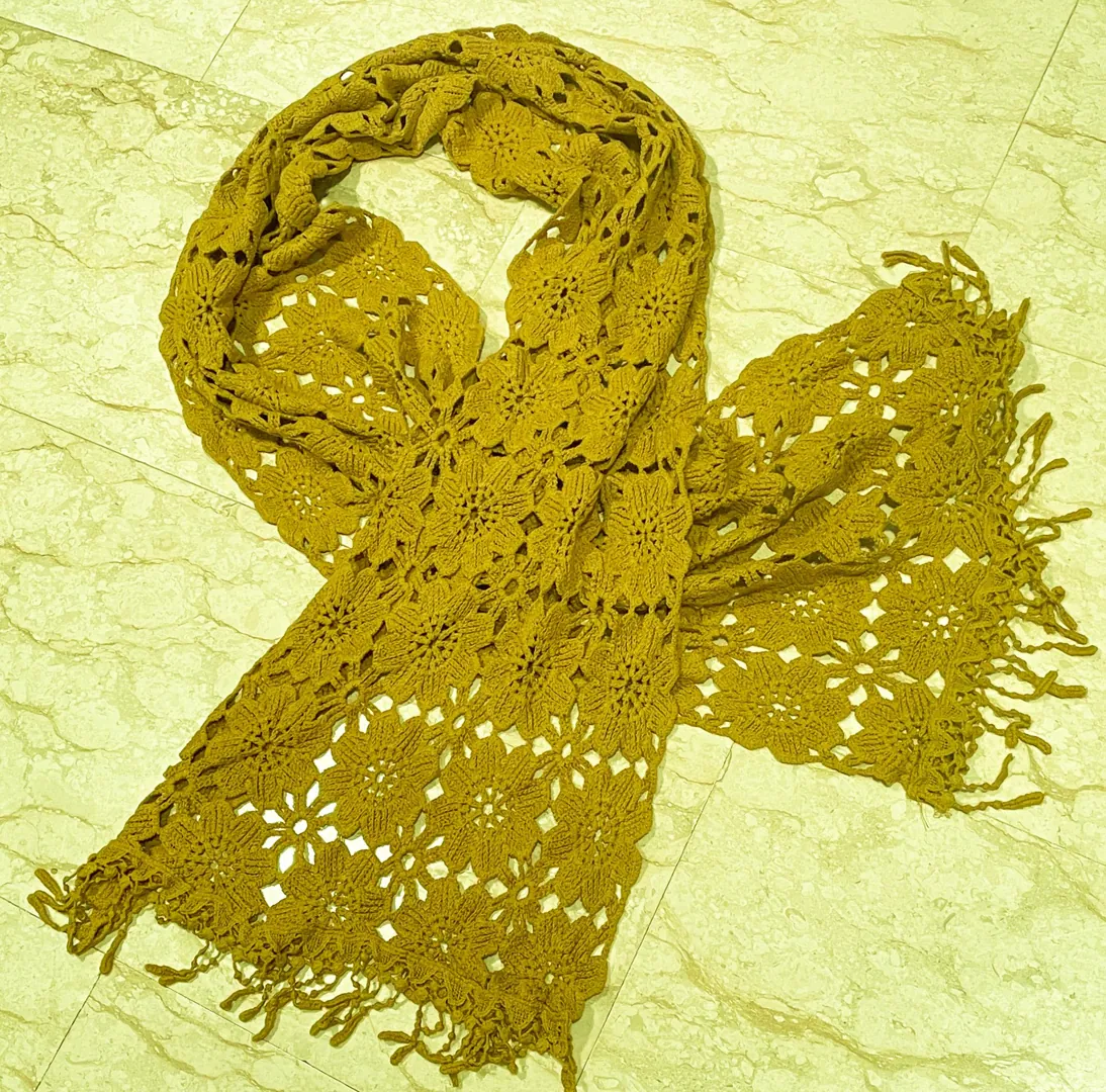 Green Premium Greek Cotton Scarf Crochet Scarf Handmade in Greece Scarves Spiral INFINITY Endless LOVE Hypoallergenic Scarf Gift for Women