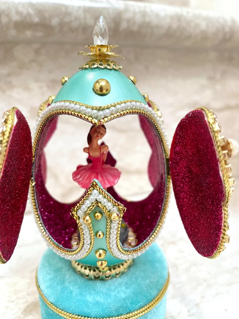 2002 Imperial Faberge Egg, Antique Fabergé Style Egg, Butterfly & Faberge Necklace, Faberge Musical Egg, Faberge Ornament, 21st Birthday Present.