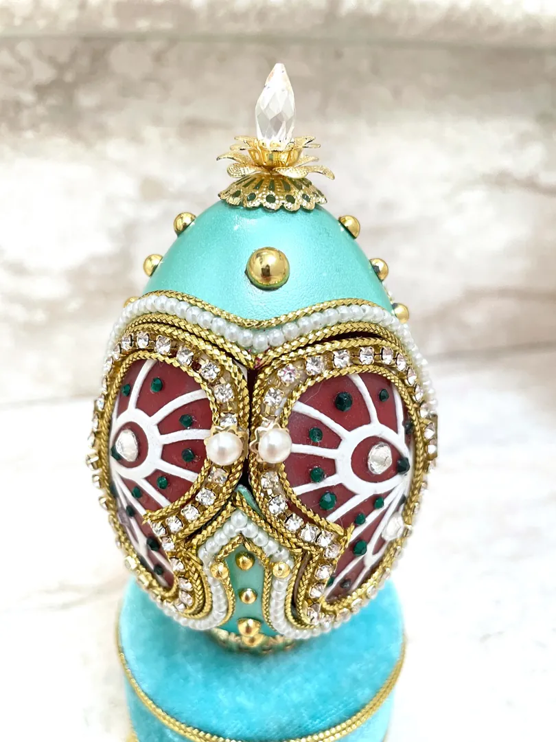 2002 Imperial Faberge Egg, Antique Fabergé Style Egg, Butterfly & Faberge Necklace, Faberge Musical Egg, Faberge Ornament, 21st Birthday Present.