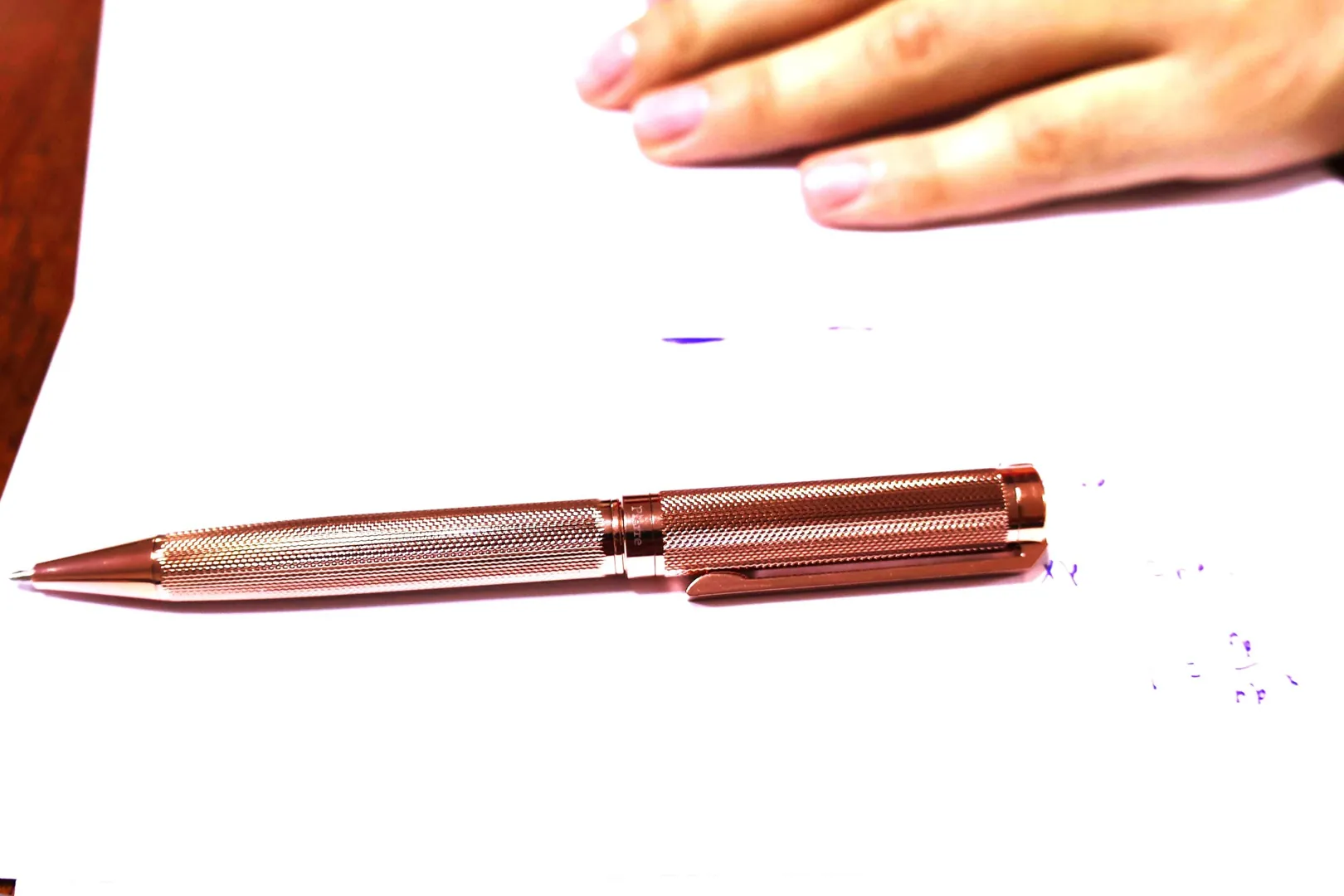 Pierre Lorren Antique Silver Ballpoint Pen Engraved Handmade Pen Set Ink Pen Writing Pen Birthday Gift 18kt Rose Gold Over Silver Metal