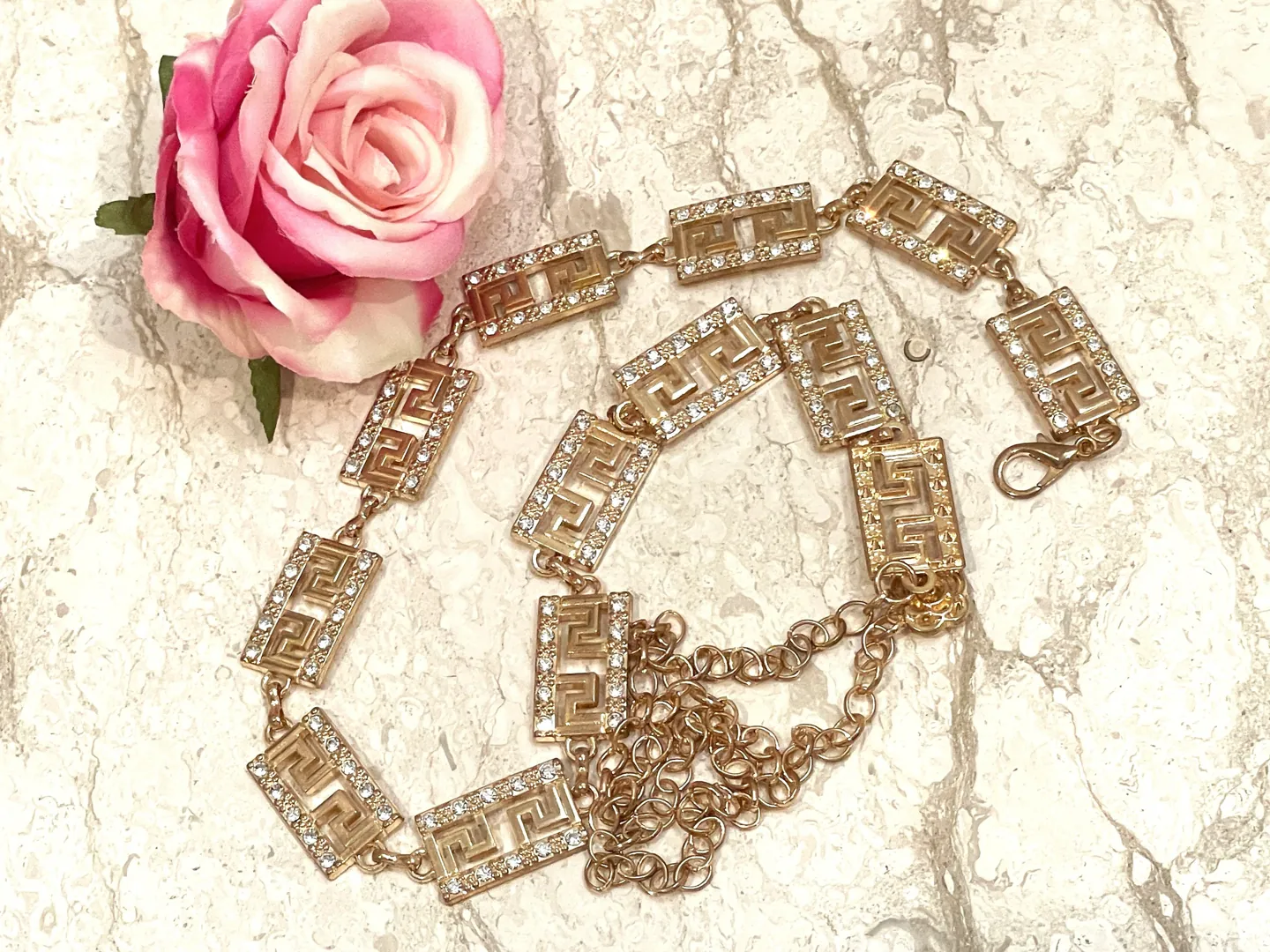 Ancient Greece Key Belt Yellow Gold Silver Meander Greek Key Jewelry Geometric Meandros Handmade Jewelry Prosperity Success Infinity Gifts