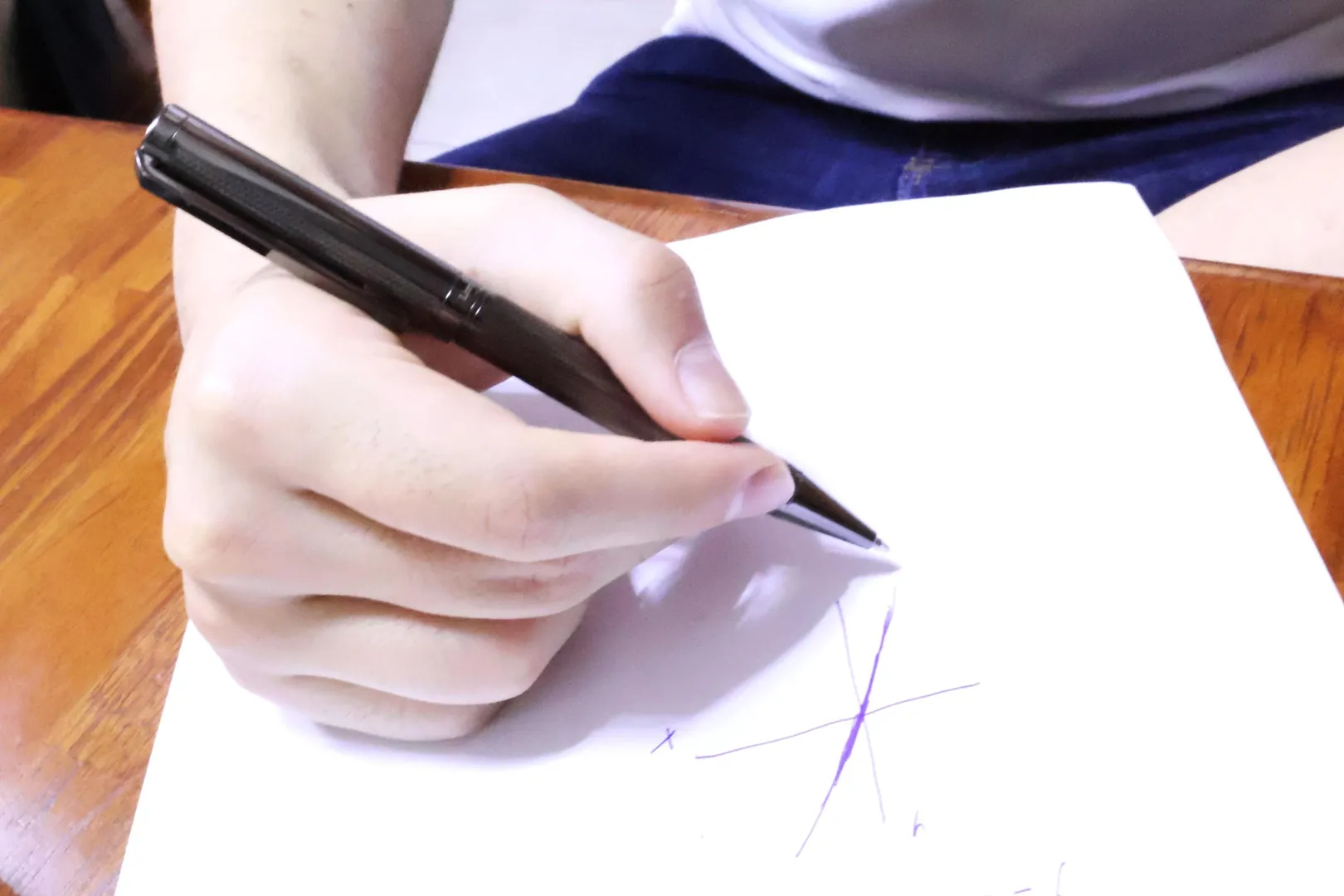 Pierre Lorren Professional Pen - Fancy Ballpoint Pen - Luxury Pen Handmade Writing Pen Black Silver 18k Gold Graduation Pen Success Victory
