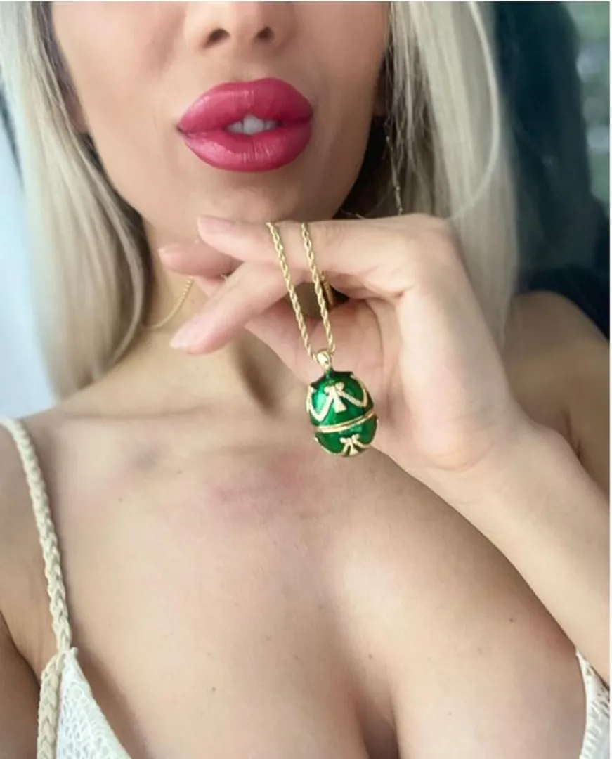 Rose Trinket Box, Faberge Egg Necklace, Peridot Bracelet in Gold, Faberge Jewelry Box, Austrian Crystal Diamond Hand Set, 24K Christmas Gift for Mom.