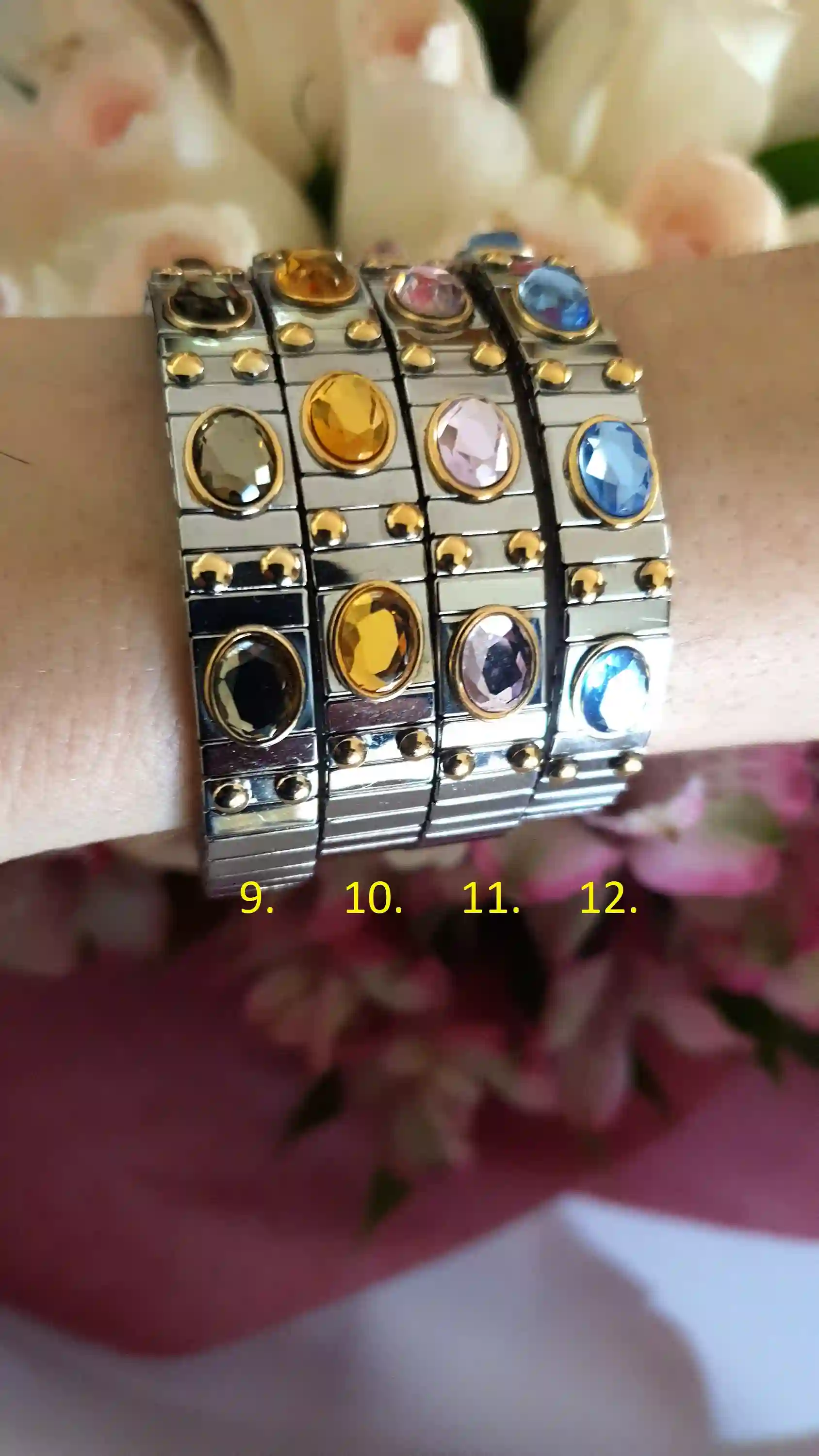 Topaz Bracelet,Silver Bracelet Women,Topaz Bangle Bracelet November birthston,Gemstone Bracelet,Flexible Bracelet,SWAROVSKI Jewelry HANDMADE 
