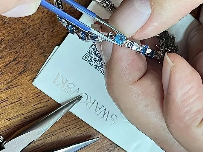 Only ONE, FINE Tennis Bracelet, Sky Blue Tennis Bracelet in Sterling Silver, Blue Topaz Bracelet, September Birthstone, Gemstone Bracelet.