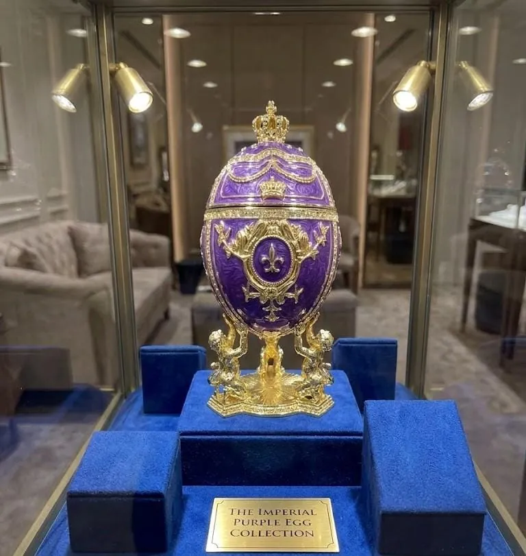 Limited Edition Faberge Egg Jewelry Box Handmade Russian Easter Egg Fabergé Style Egg Trinket Box 24K Gold Swarovski Crystal by Pierre Lorren
