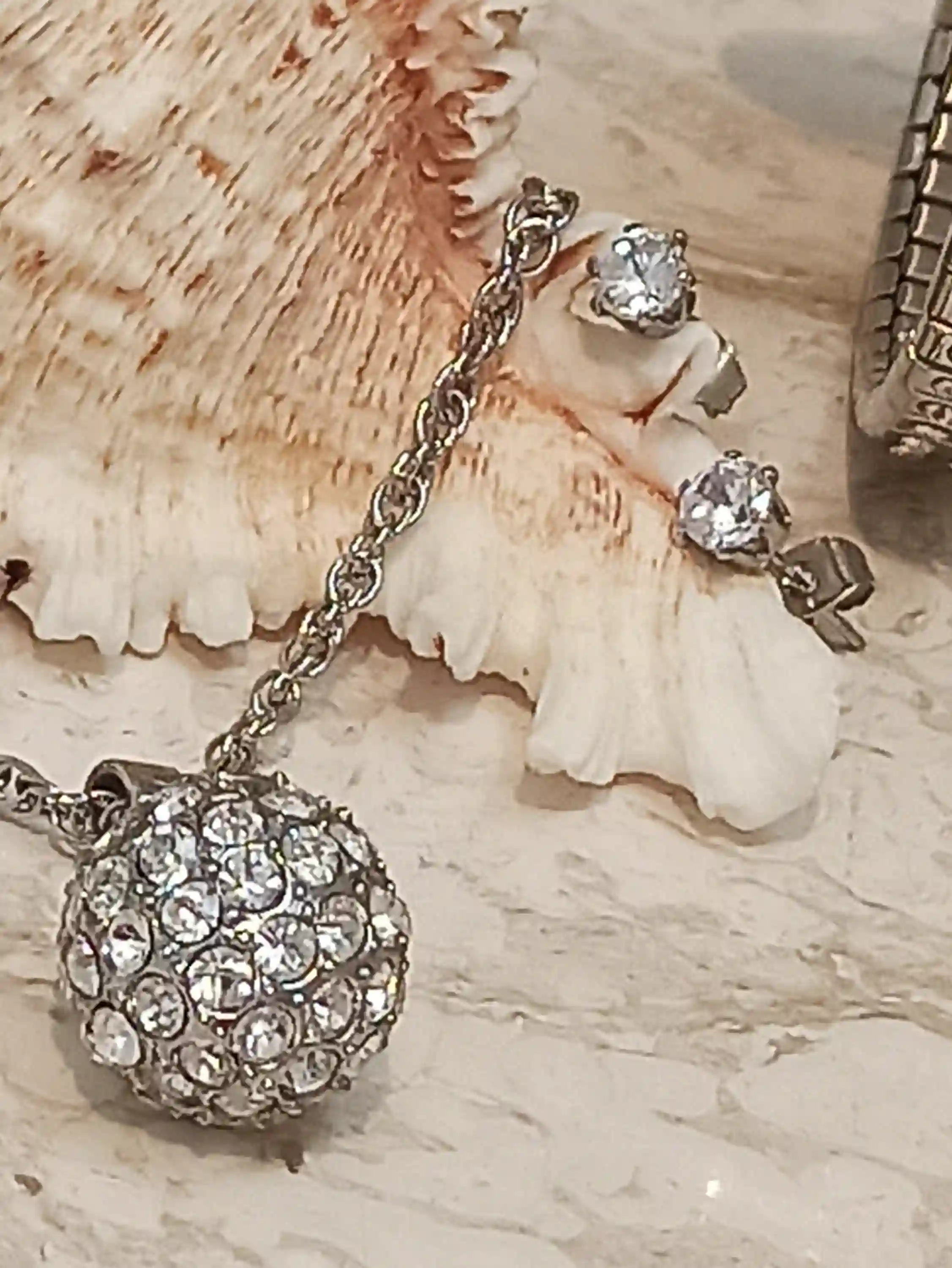 SILVER Swarovski Necklace set Bracelet Earrings,HANDMADE gifts for her,Daughter Graduation Gift,WEdding party jewelry,SWAROVSKI Jewelry, 6ct 
