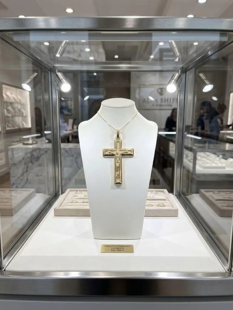 18k Yellow Gold Cross Pendant Solid 18kt GOLD Cross Necklace Christian Father Gift Crucifix Cross for Men Cross for Birthday Graduation Son