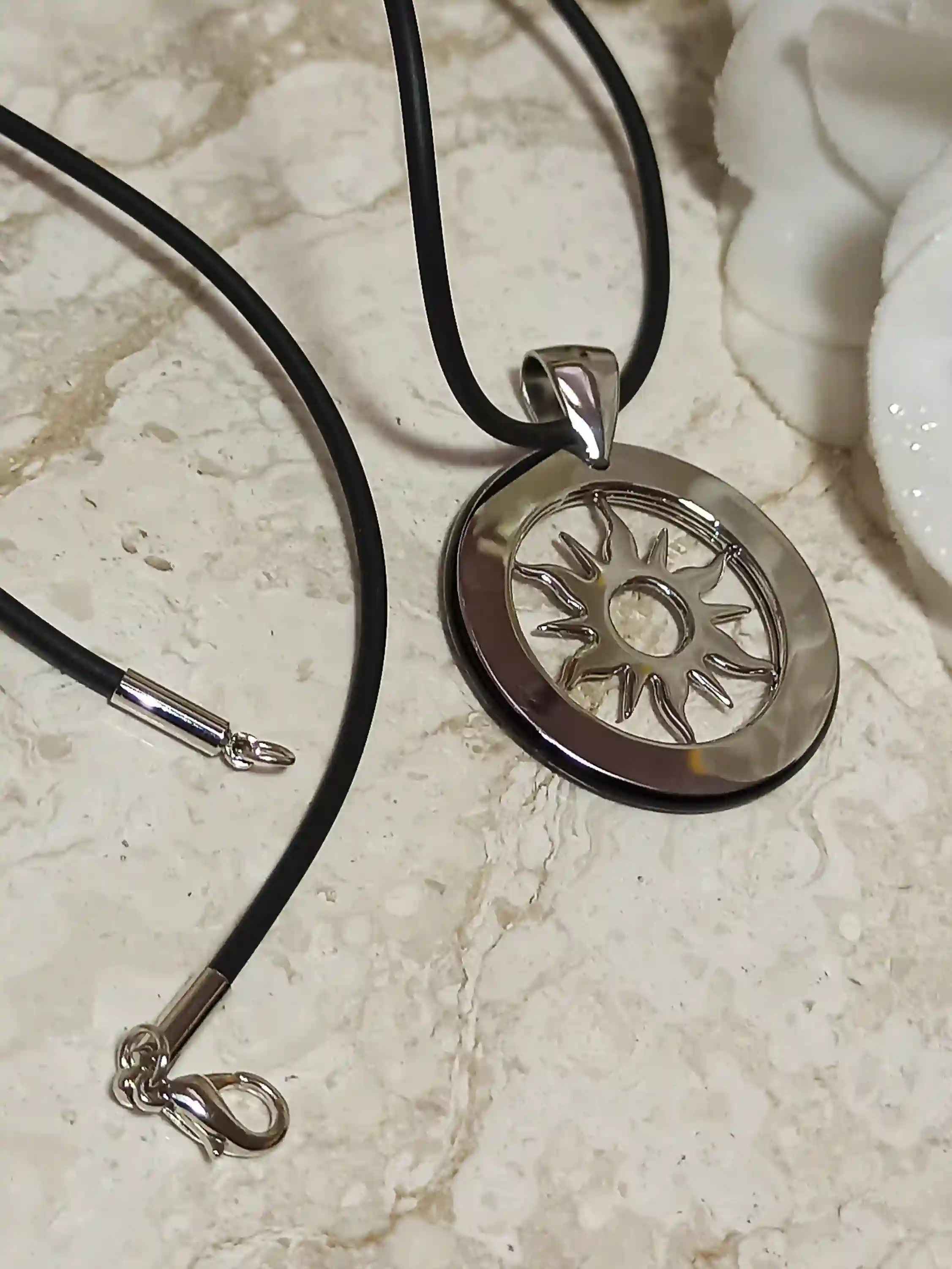 Vergina Sun Pendant SILVER Star Necklace/ Ancient Greek Jewelry Athena Vergina Sun Necklace Symbol of Alexander the Great Macedonian Shield 