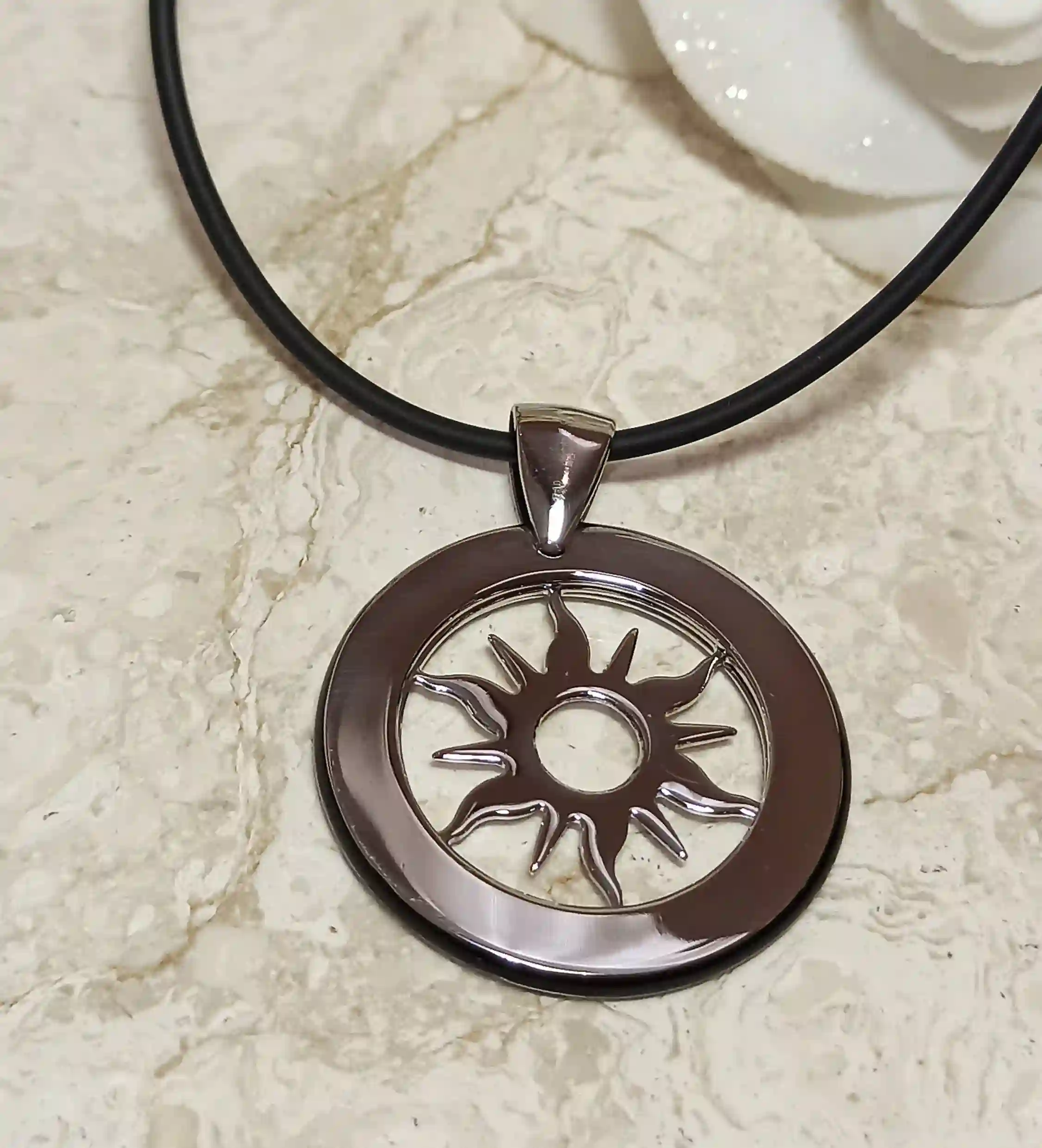 Vergina Sun Pendant SILVER Star Necklace/ Ancient Greek Jewelry Athena Vergina Sun Necklace Symbol of Alexander the Great Macedonian Shield 