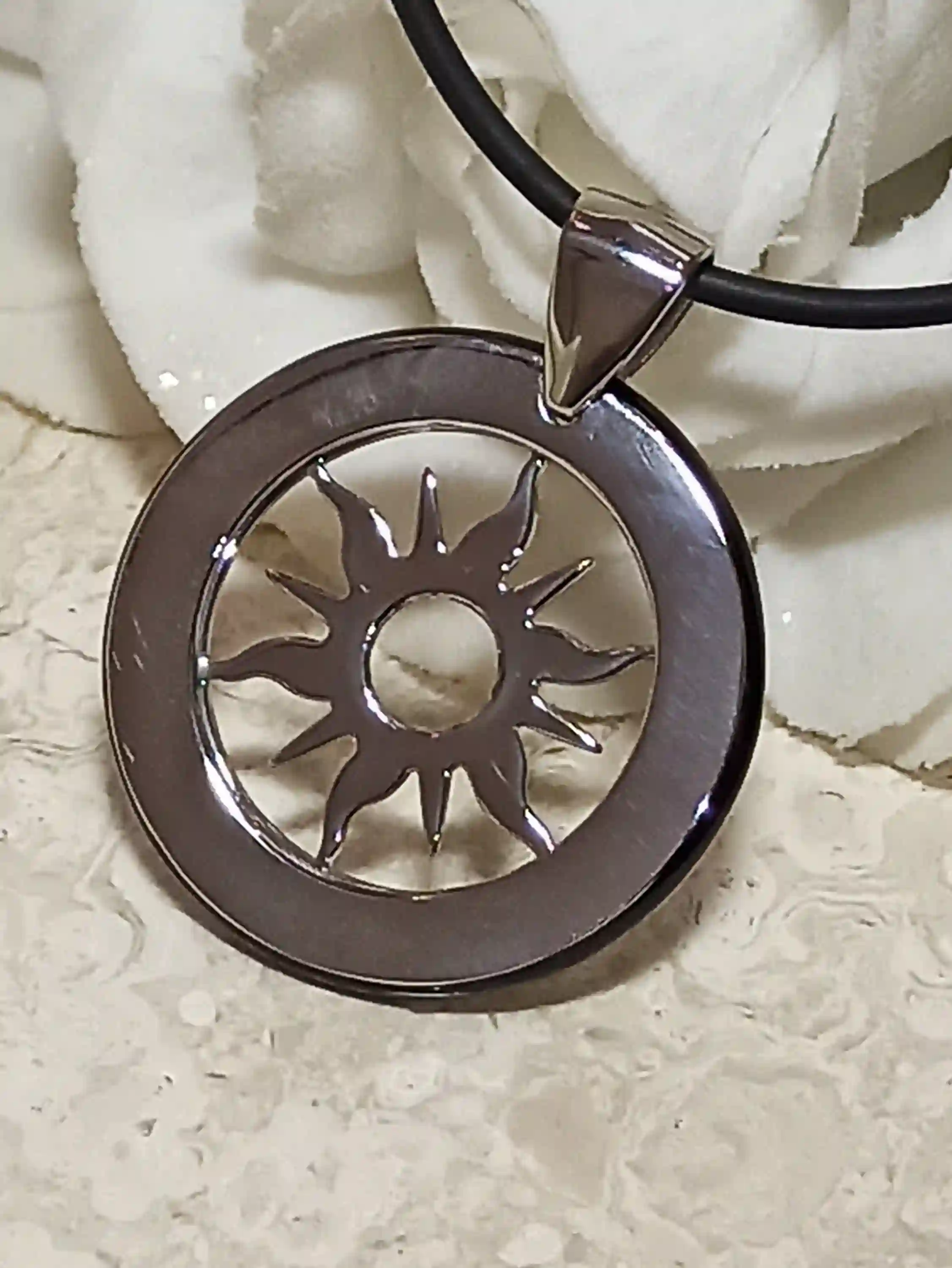 Vergina Sun Pendant SILVER Star Necklace/ Ancient Greek Jewelry Athena Vergina Sun Necklace Symbol of Alexander the Great Macedonian Shield 