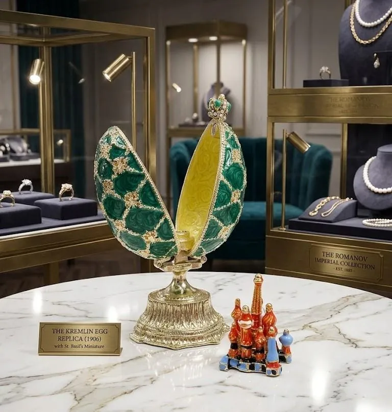 Pierre Lorren Faberge Egg St Petersburg Faberge Style Egg Home Decor Pure Gold Decor Swarovski Crystal Diamond Handset Birthday Anniversary
