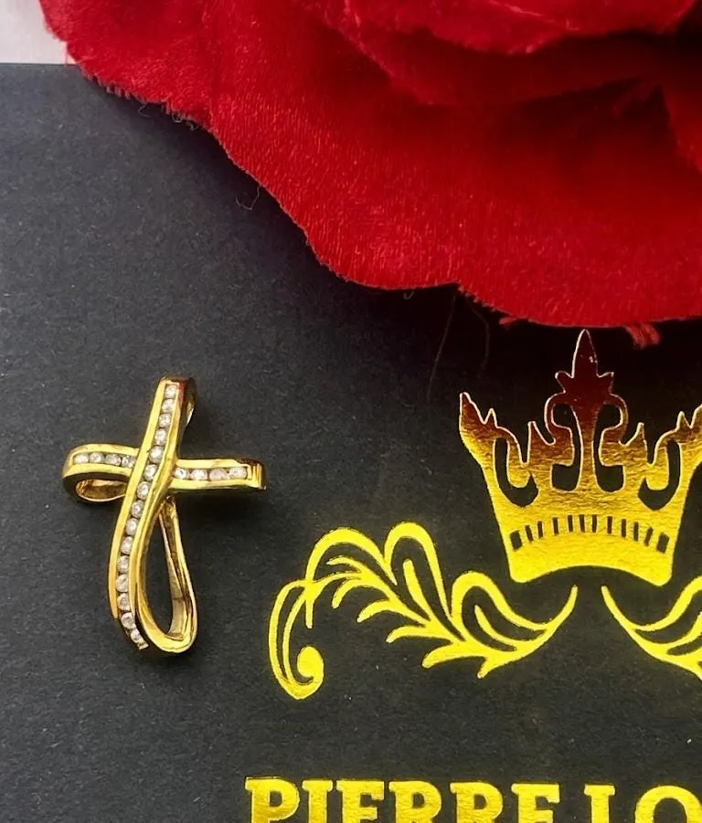 Natural Diamond Cross Pendant Solid 18k Gold Diamond Cross Necklace Christian Father Gift Crucifix Cross for Men Cross for Son Graduation