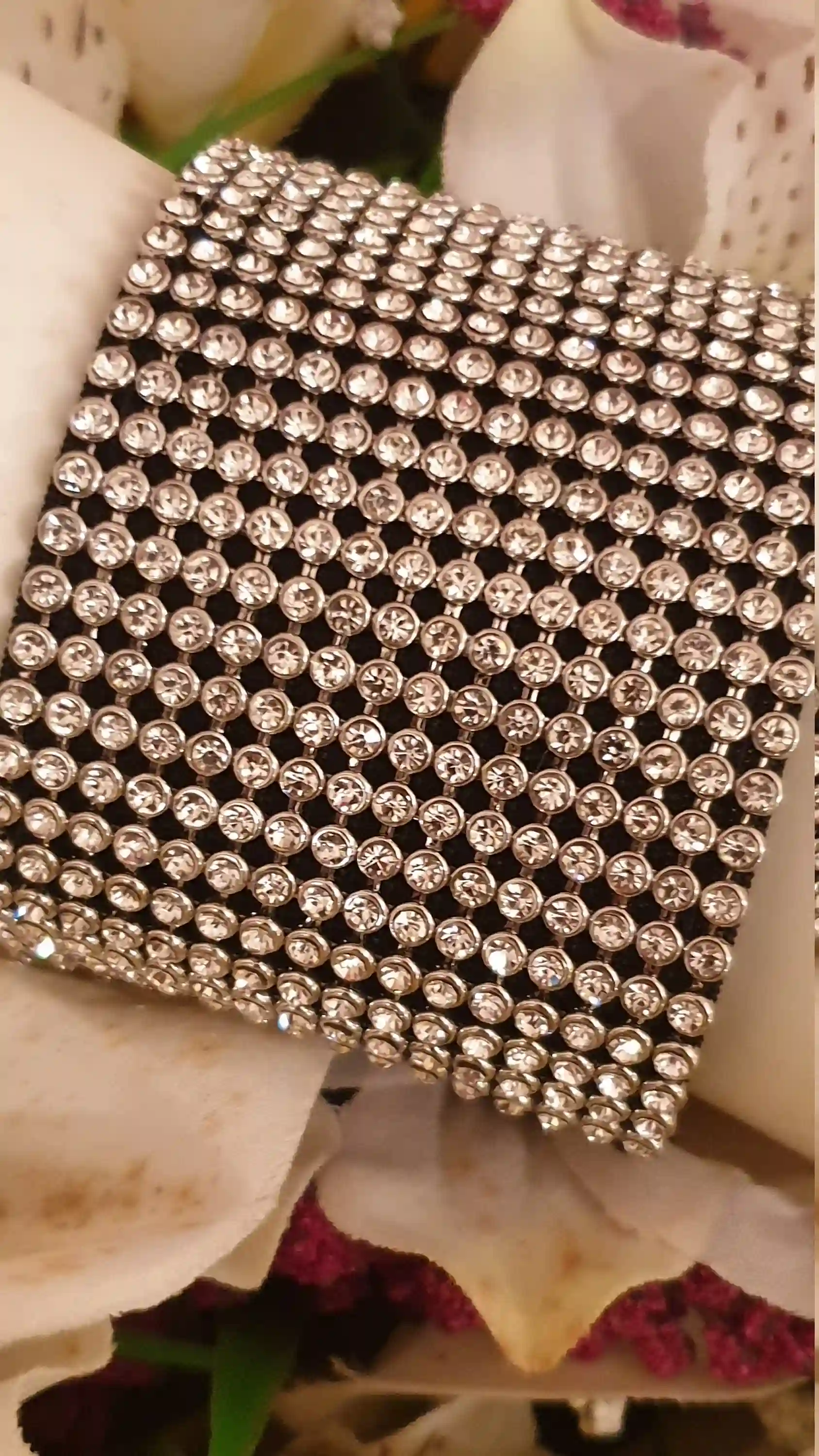 Swarovski Crystal Bracelet Wedding/Wide Cuff Bracelet / Luxury Crystal Bridal Bracelet Cuff Bridesmaid Jewelry Gift - HANDMADE Jewelry bride 