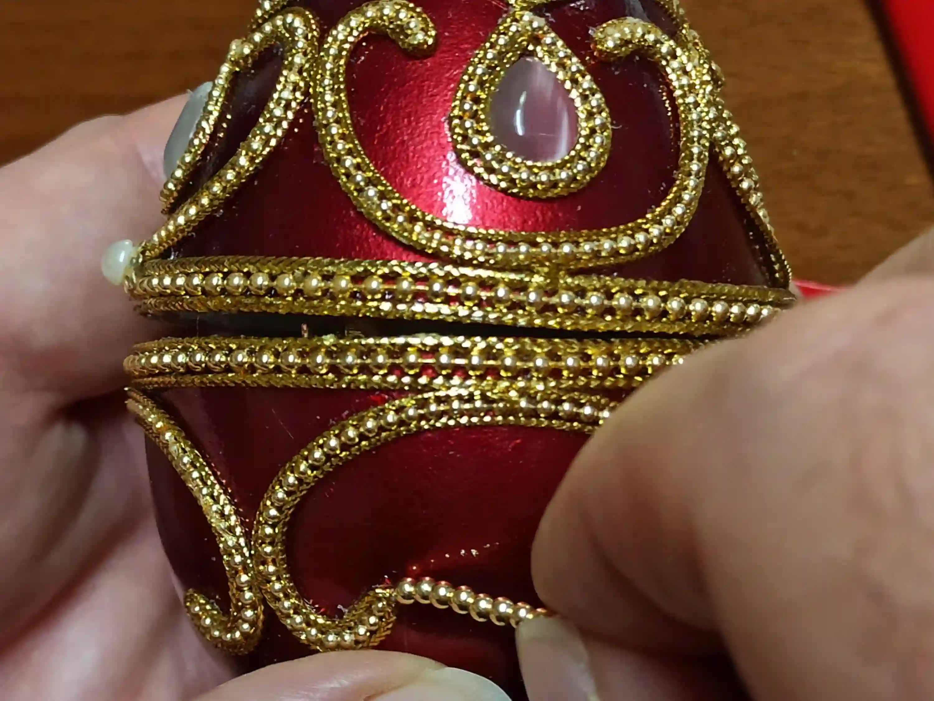FABERGE-Style Egg Music Box,Unique mom gift,Couples gift,Engagement gift for fiance,Housewarming gift,Unique gift for wife,1st wedding gift idea 