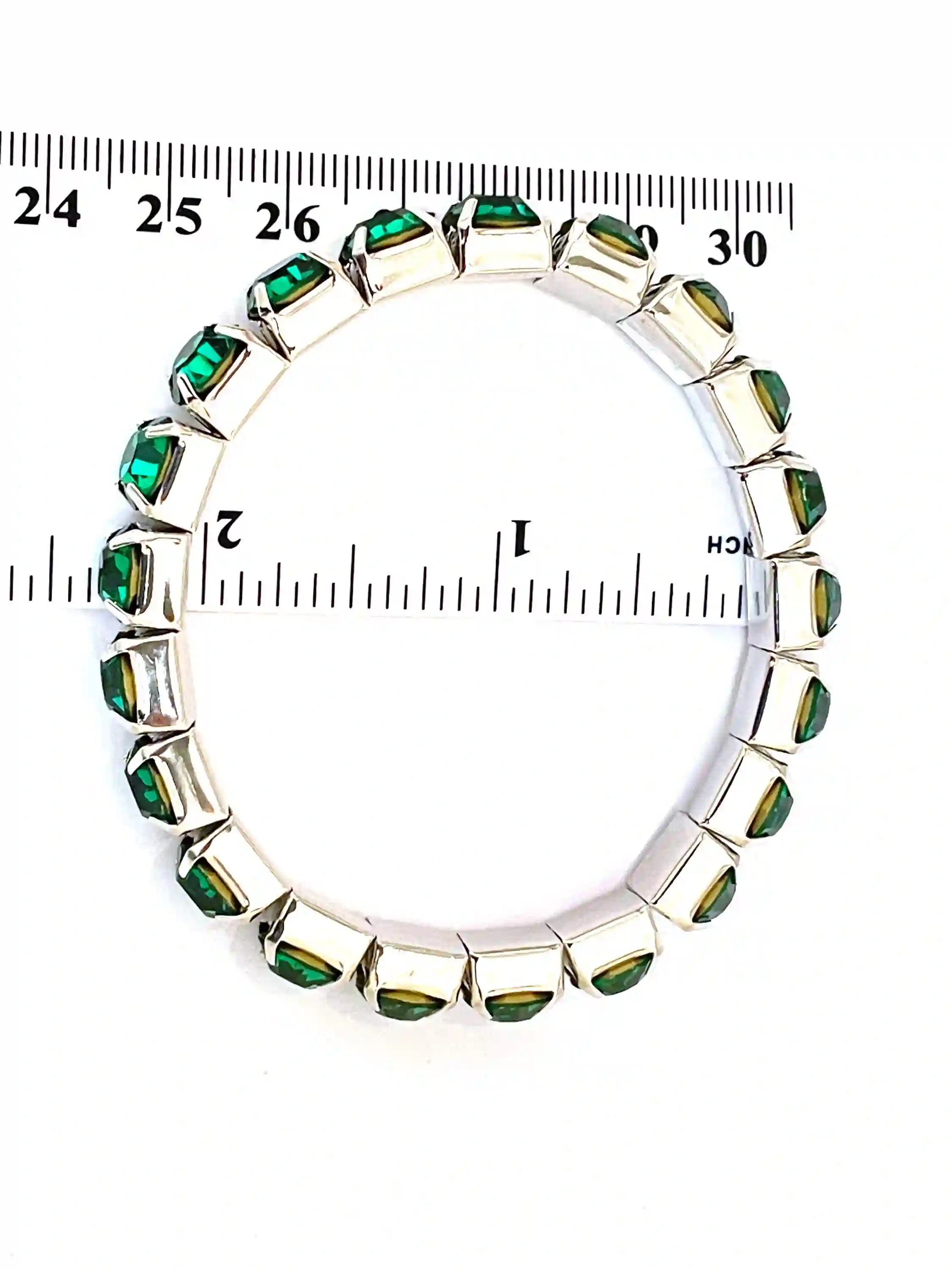 Emerald Bracelet Tennis Bracelet Emerald Jewelry May Birthstone Wedding Bracelet Gift for Her Handmade Bracelet Engagement Anniversary Gift 