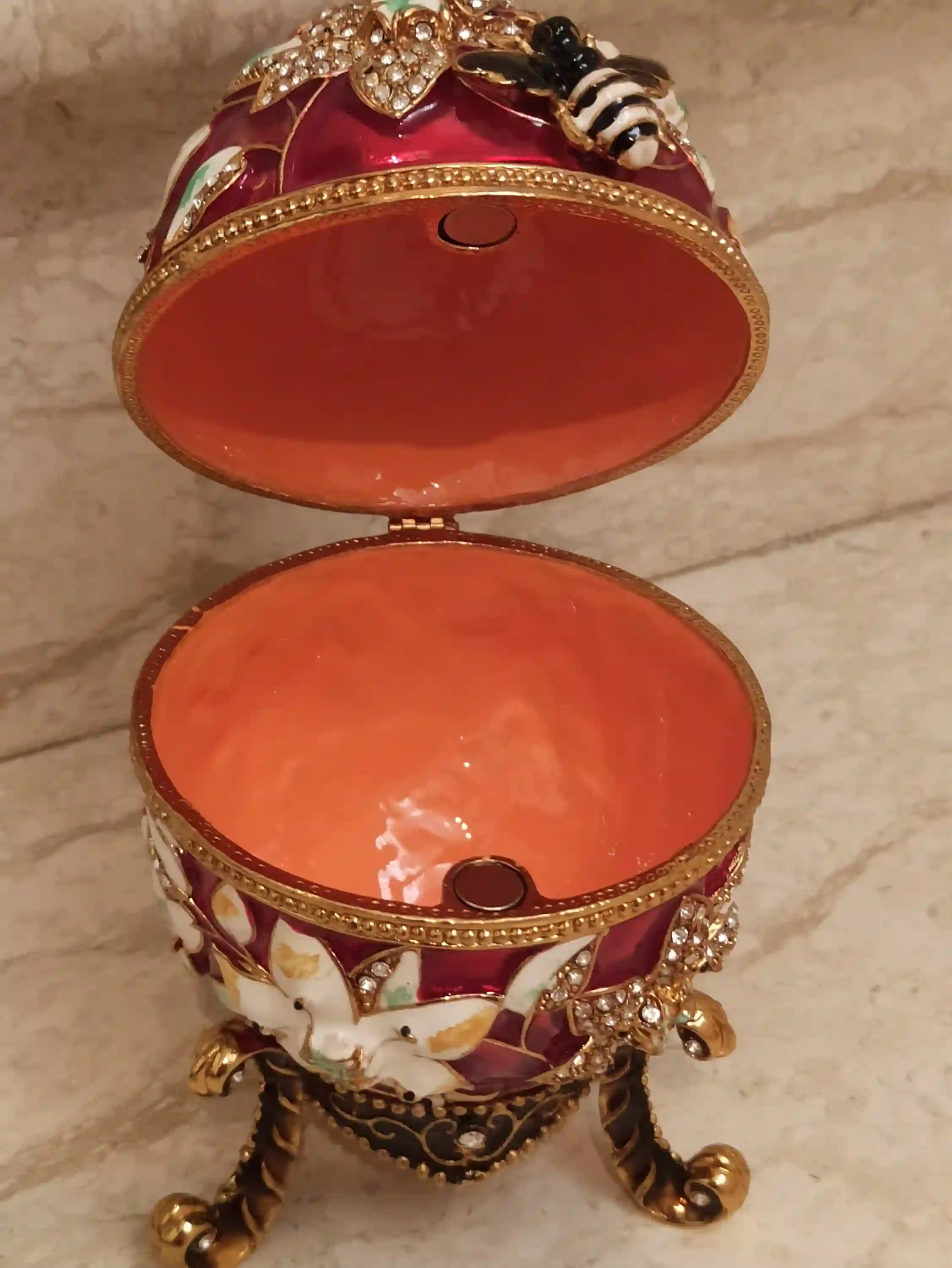 Large Pomegranate Jewelry Box,Pomegranate Necklace SILVER,Pomegranate bracelet/Mother Gift/Greek Gouri/Pomegranate Trinket/Christmas Present 