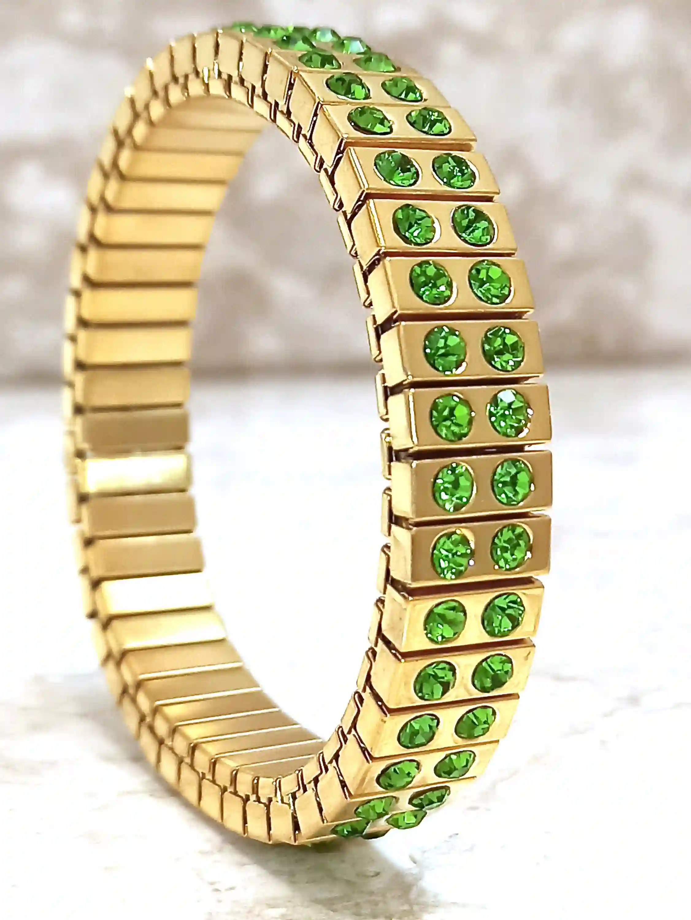 Designer Bracelet for women Handmade Jewelry 24K GOLD Gift for her Teacher Gift Green PERIDOT Mom Gift Gemstone Bracelet Peridot Jewelry 2ct 