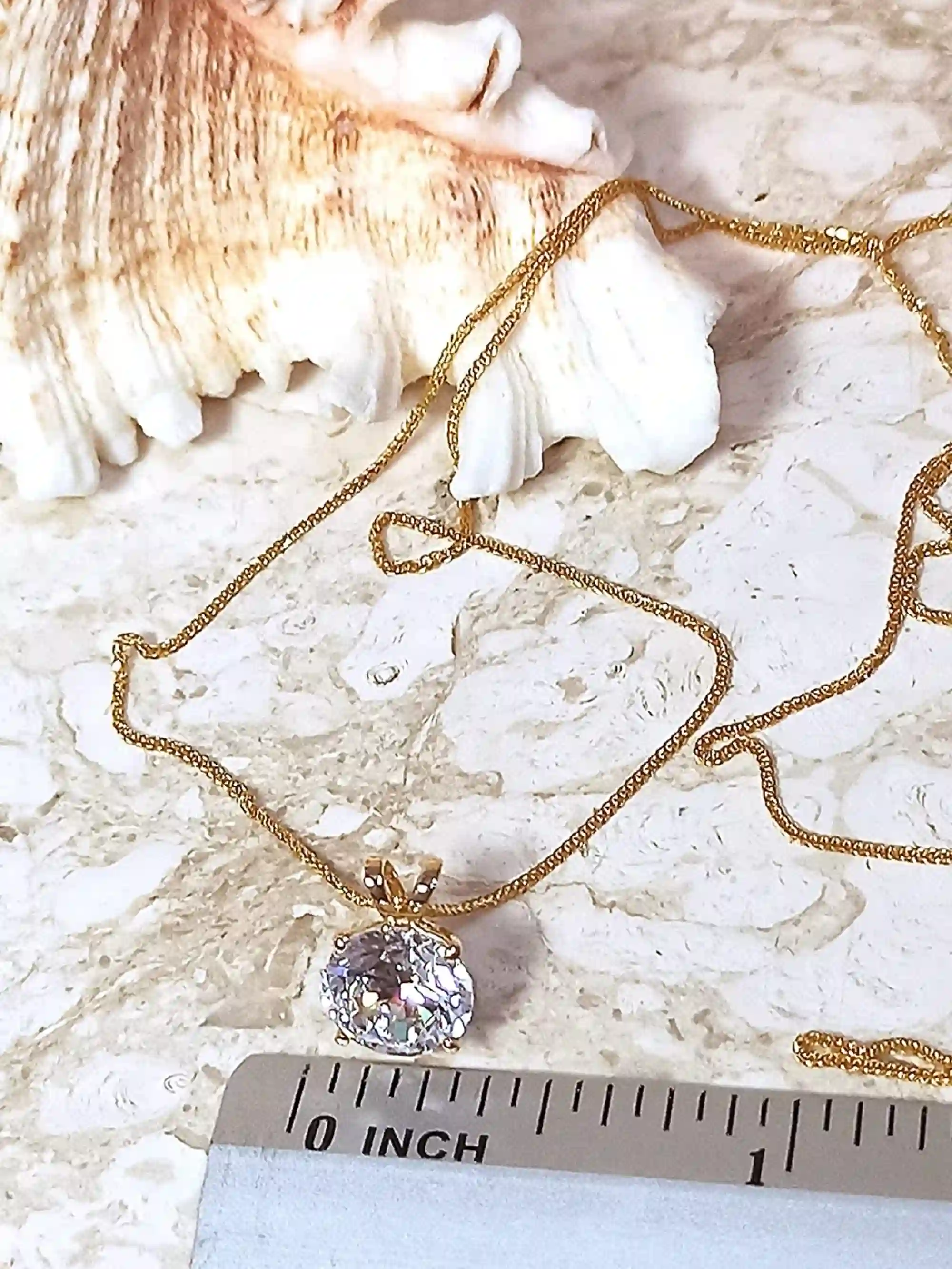 1.5CT Diamond Necklace, 18kt GOLD Diamond Solitaire Necklace, Round Solitaire Necklace, Dainty Diamond Necklace, Valentines Day, LUXURY GIFT 