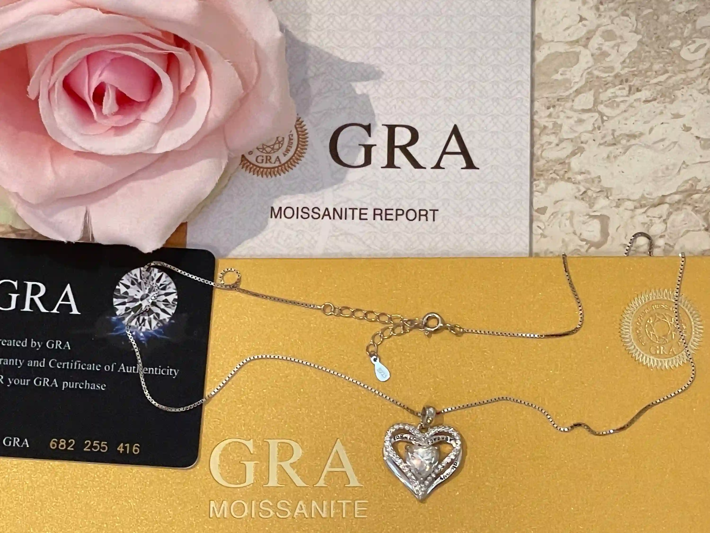 3 carats of Diamonds Heart Shaped Pendant Heart Necklace Solid Sterling Silver 925 Platinum White Gold Anniversary Together Forever Jewelry 