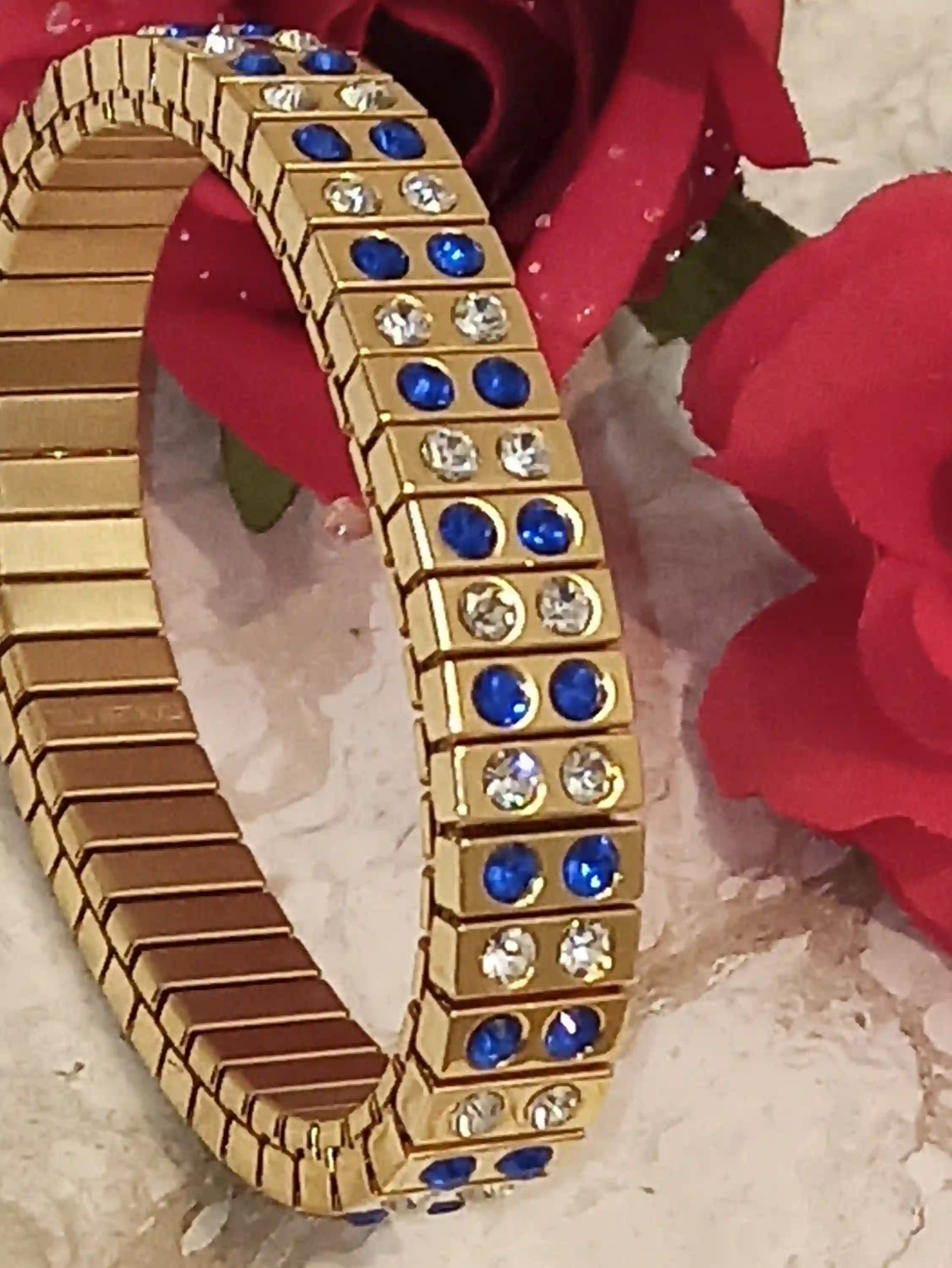 SAPPHIRE Bracelet, September Birthstone Jewelry Gift for Women, Mom Gift, Blue Sapphire Jewelry, Crystal Bracelet, GEMSTONE Bracelet, 2carat 