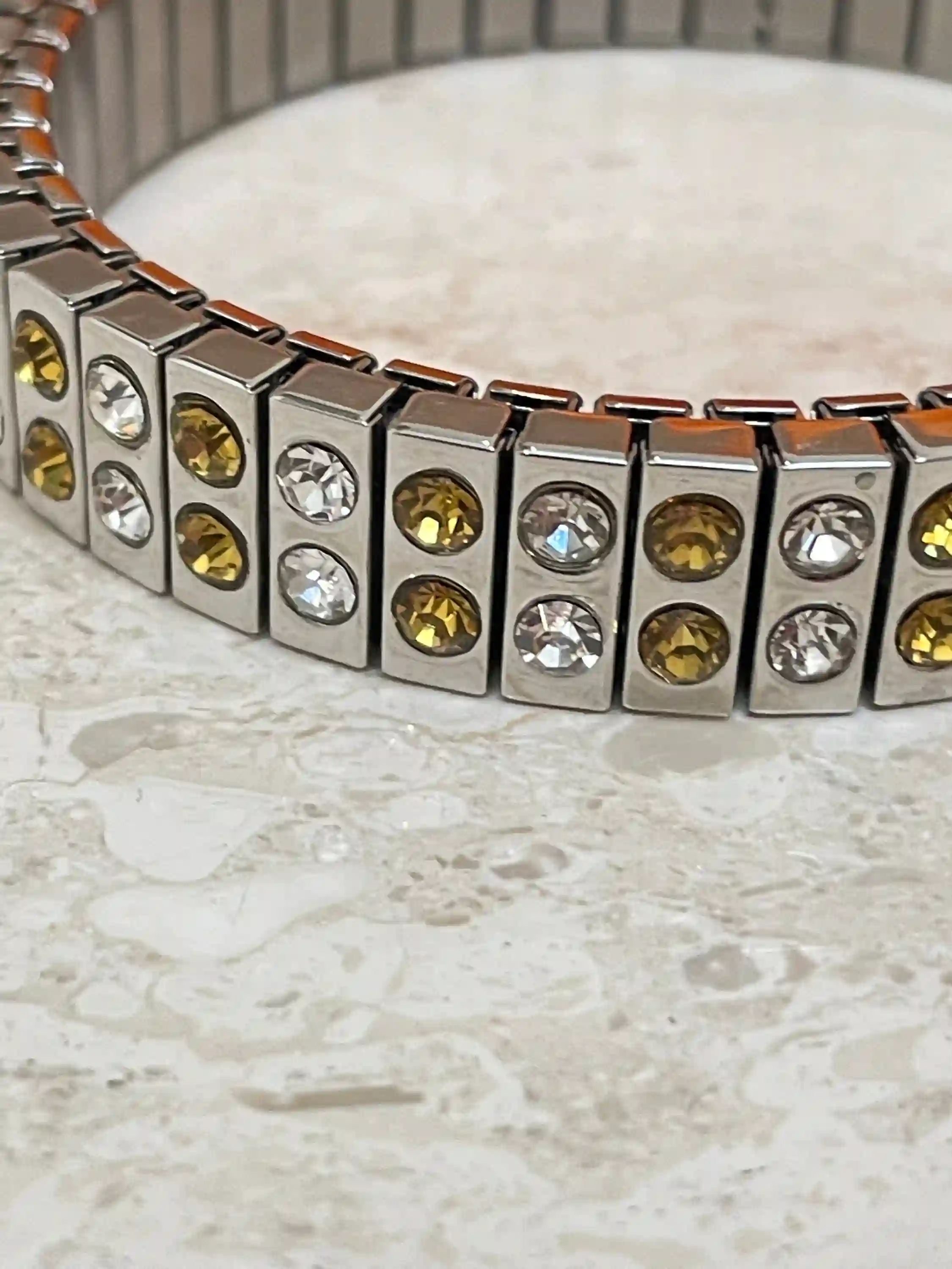 Yellow Citrine Bracelet - Silver Bracelet - November Birthstone Bracelet - Gemstone bracelet gift for her - Handmade Yellow Gemstone Jewelry 