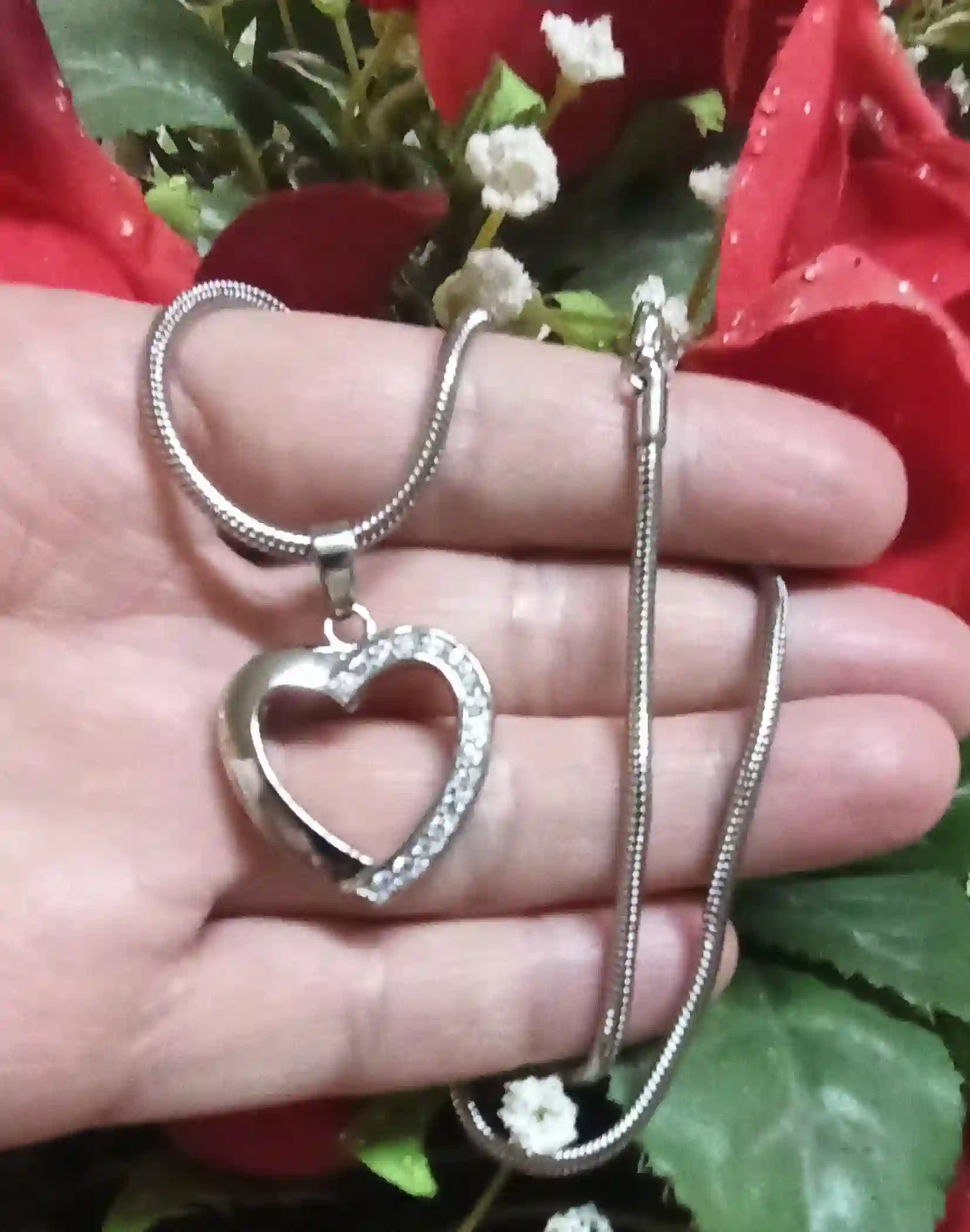 Heart Necklace/Mother Daughter Heart Jewelry Gift for Her/Mom Necklace/Anniversary Gifts Wife Girlfriend jewerly gift for bride sister mum 