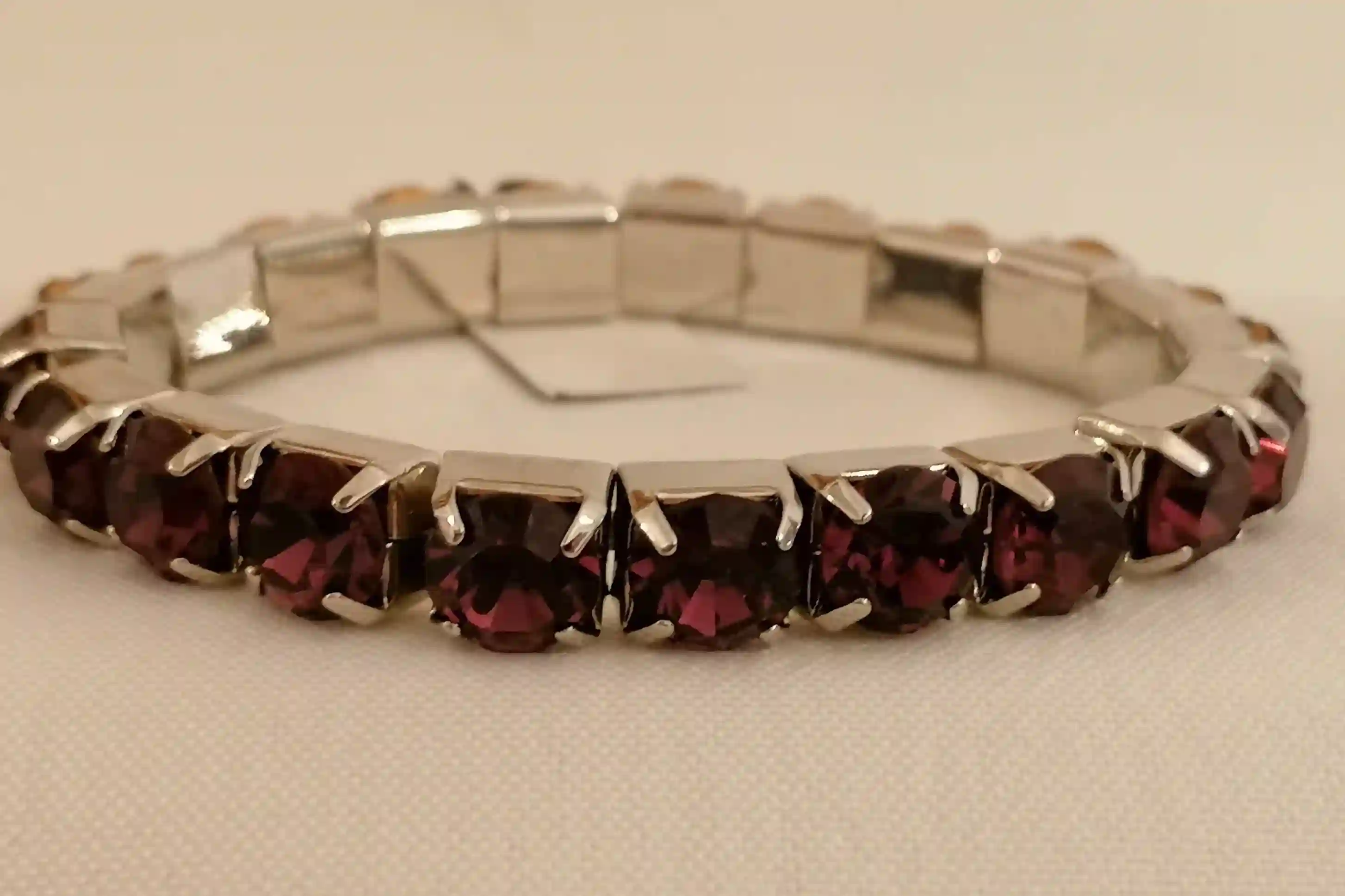 18k White Gold Amethyst 79.2ct Tennis Bracelet/Tennis bracelet Amethyst Jewelry Gifts for wife mom/Gemstone Bracelet Gift for Women 