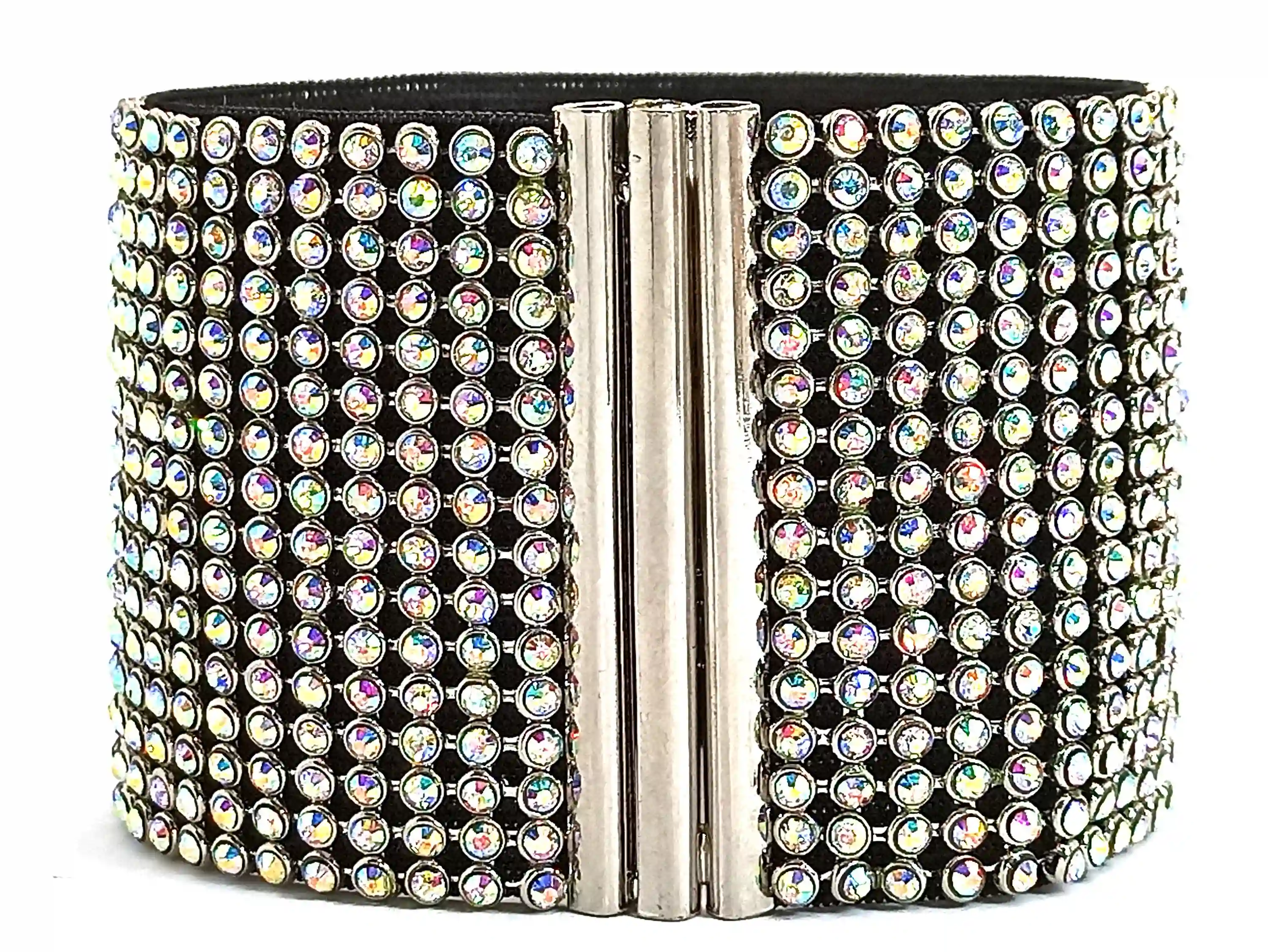Vintage, Crystal Cuff, Crystal Bracelet, Bridal Bracelet, Wedding Jewelry, Bridal Cuff Classic All Swarovski Crystal Old Hollywood Cuff, 4ct 