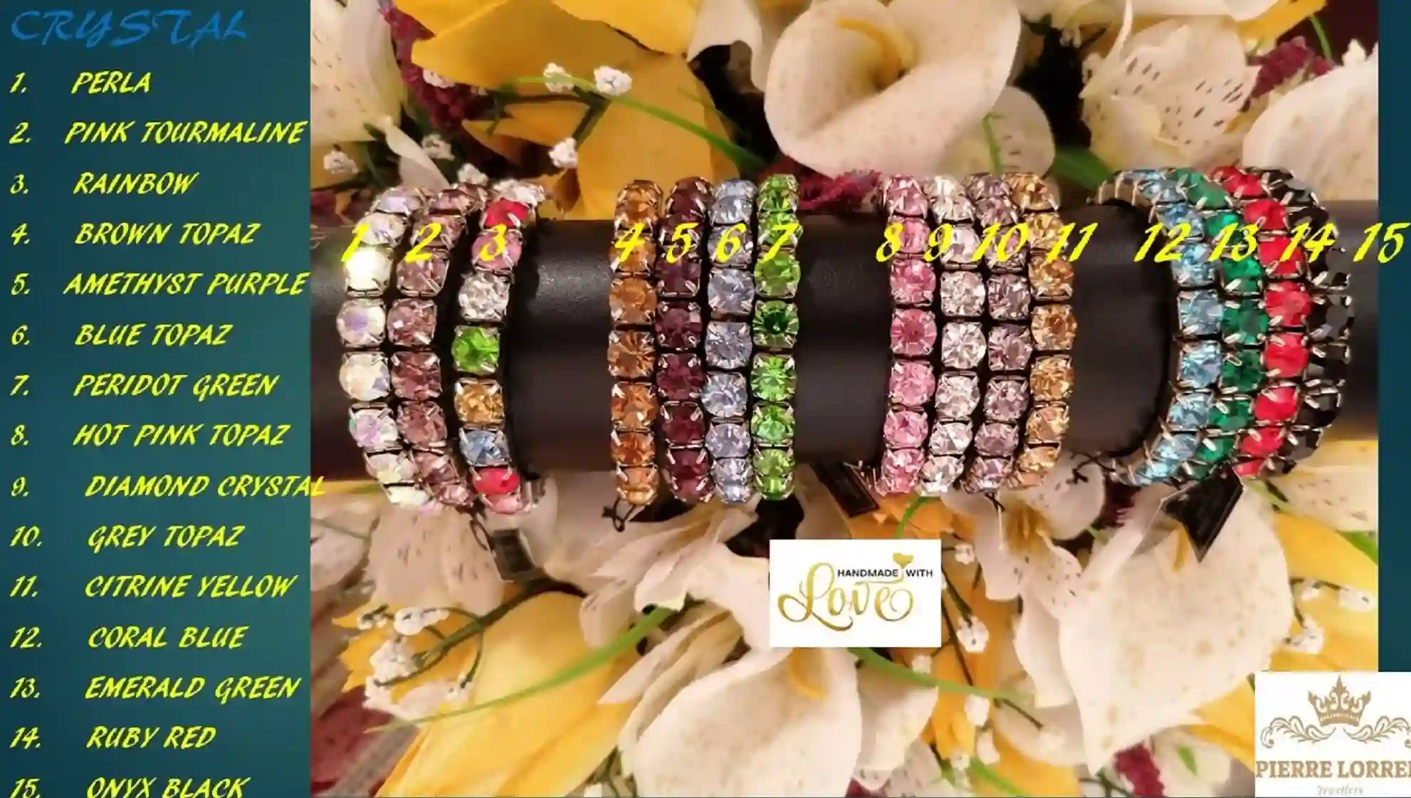 Black CRYSTAL bracelets Formal TENNIS bracelets for women Evening jewelry Black jewellery bracelet gifts GEMSTONE tennis bracelet for her 