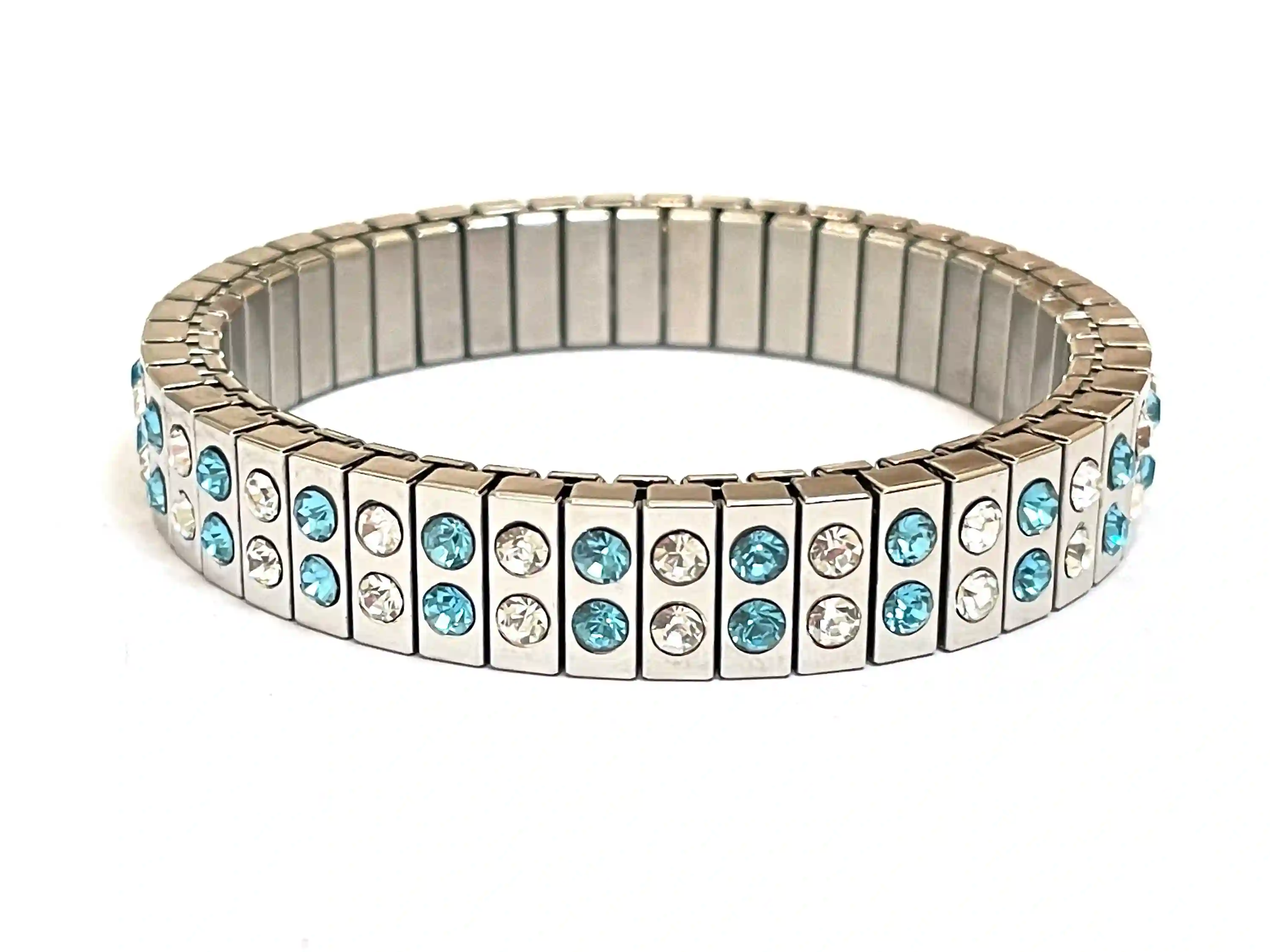 HANDMADE Aquamarine Jewelry - Silver Bracelet - Aquamarine Bracelet gift for her - Bridal Shower March Birthstone - Something Blue for Bride 