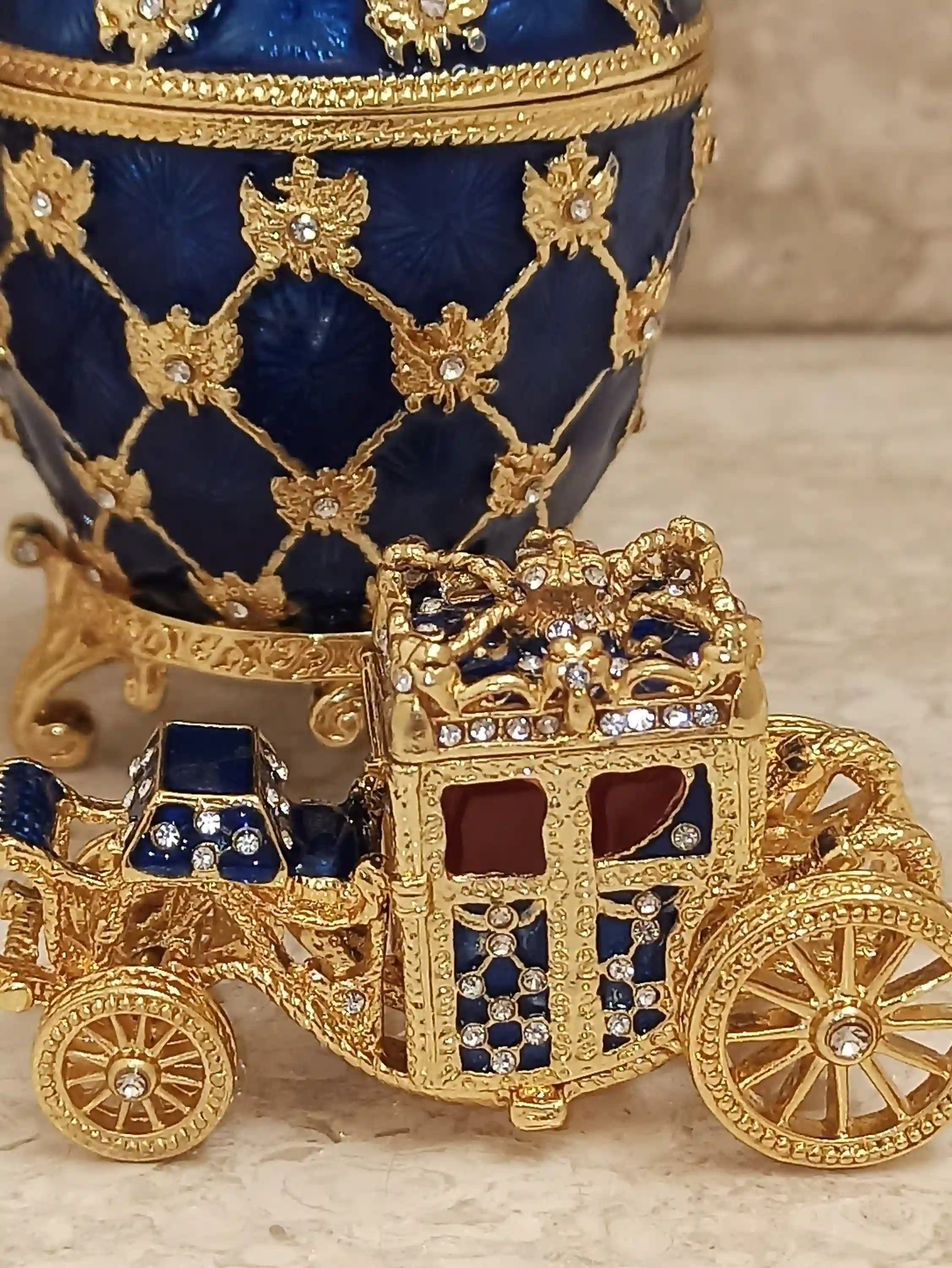 Faberge egg Ornament for Parents Fabrege egg Trinket Box Home Decoration HANDMADE New Home Owner Gift Bracelet 24kGOLD 10ct AustrianCrystal 