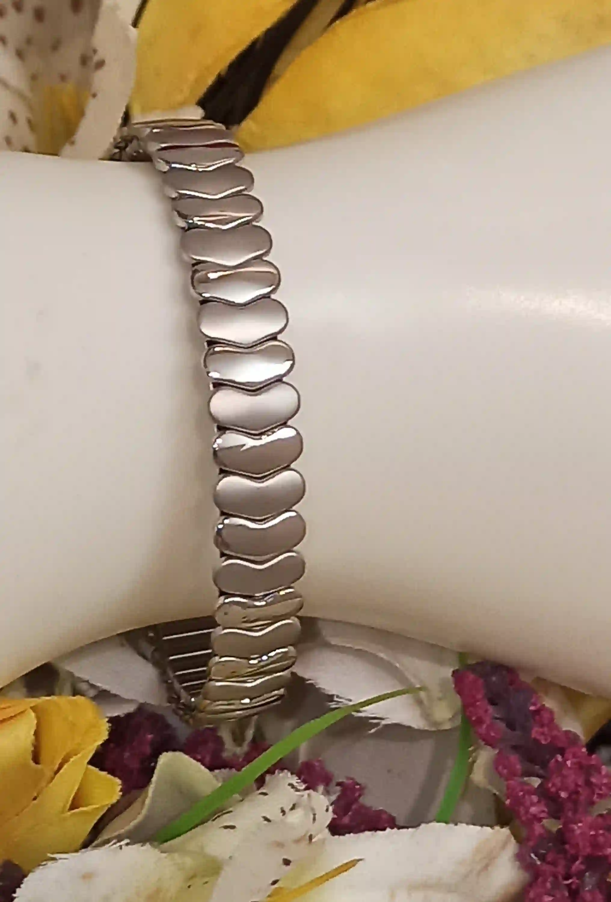 Tarnish free Bracelet-SILVER Heart Bangle bracelet-HANDMADE Heart Jewelry Stack Bracelet-UNISEX Bracelet Heart Bangle Gift for mom dad to be 