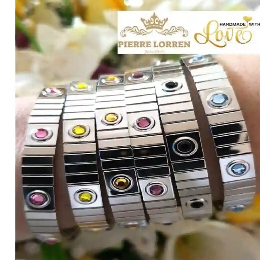 Everyday Gemstone Silver bracelet for women GEM gift for her/Flexible STACK Gem bracelets jewelry gift for ladies/Minimalist bracelet bangle 