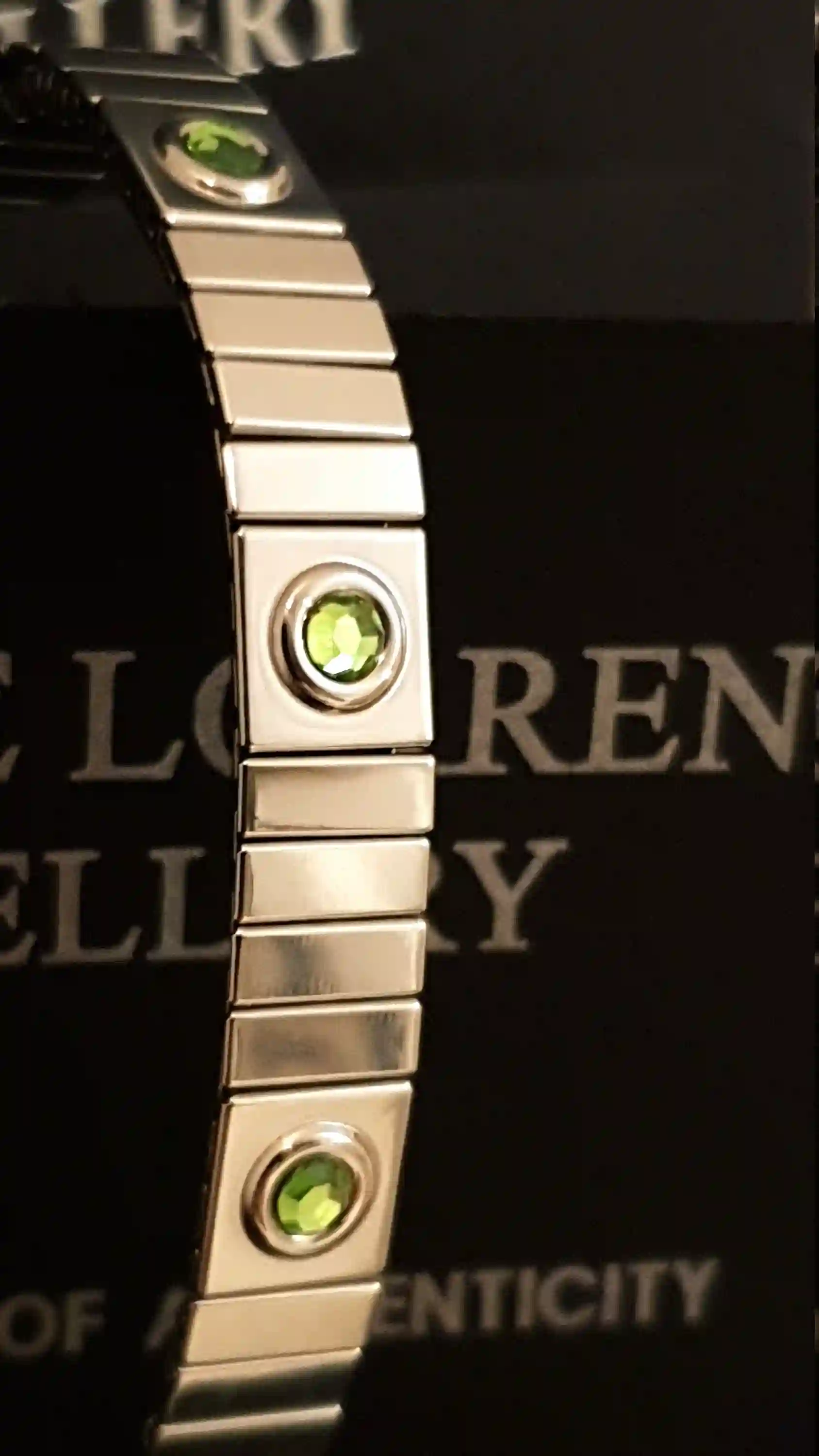 UNISEX Peridot SILVER Bracelet/August Birthstone Jewelry/Peridot Jewelry Bracelet him and her/Anniversary Gift for couple/Work Bracelet Gift 