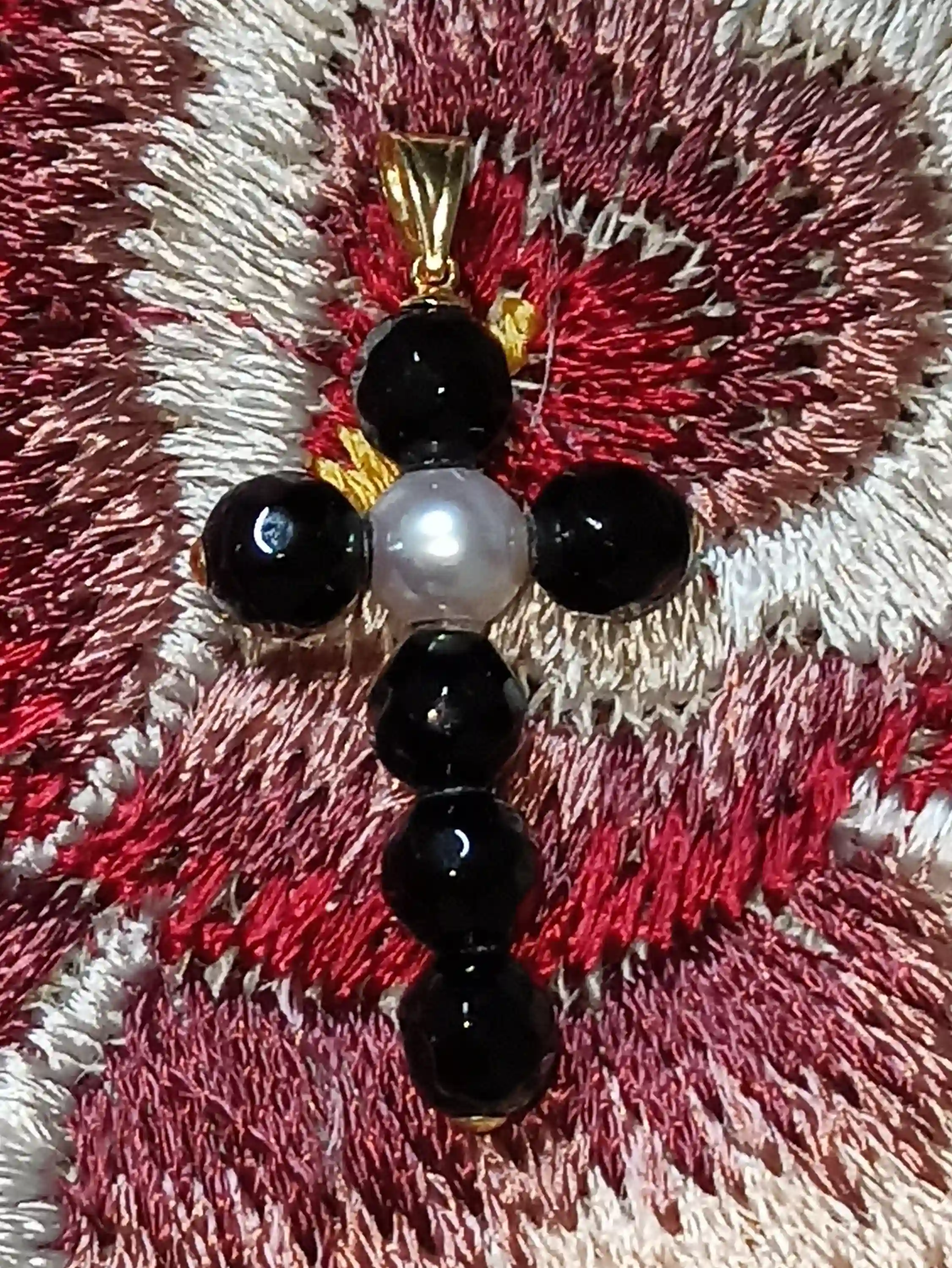 18k GOLD Pearl Cross Jewelry women LUXURY Pendant Christian Mom Gift Birthday Jewelry for Her Cross Pendant Cross Mom Christian Jewellery 
