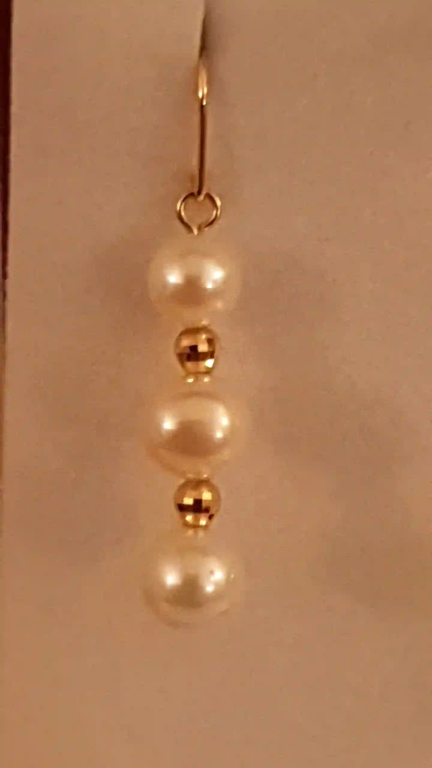 Akoya Pearl Drop Earrings 18k solid GOLD gift for bride Genuine Japanese CULTURED Akoya Sea water Pearl Wedding Earrings/Akoya Pearl Earring 