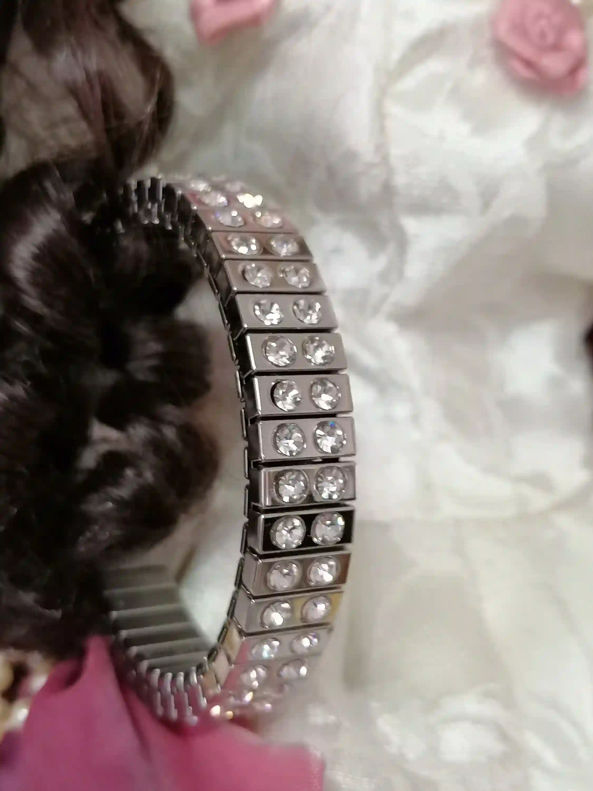 Swarovski Bracelet for women Silver jewelry handmade Flexible bracelet gift for her Crystal Jewelry Christmas gifts cz Pierre Lorren Cyprus 