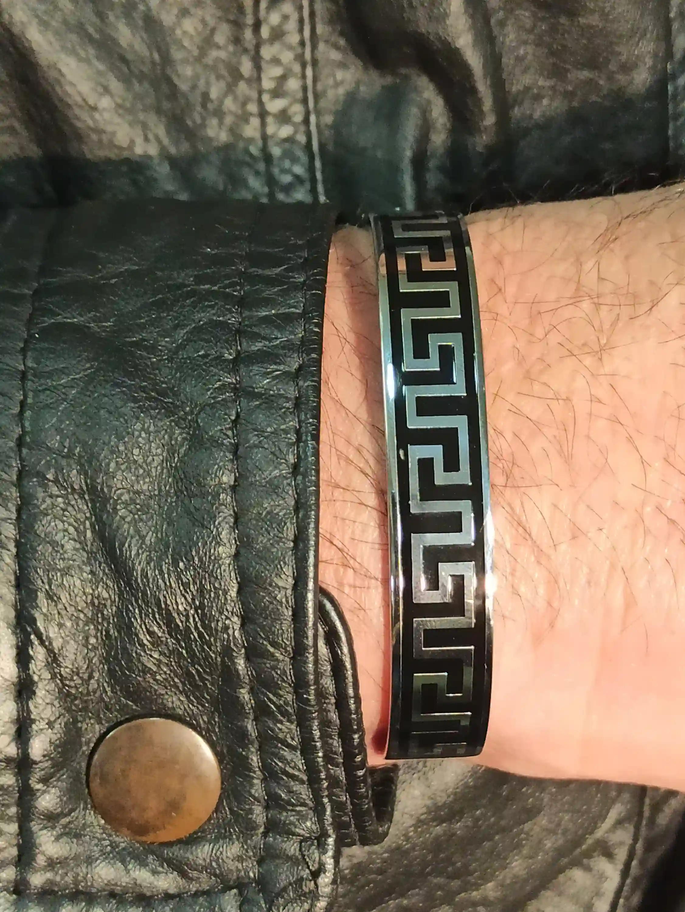 ANCIENT Meander Bangle Bracelet Ancient GREEK Key SILVER Cuff Bangle Greek Statement Bracelet Greek Jewelry Birthday Friendship Couples Gift 