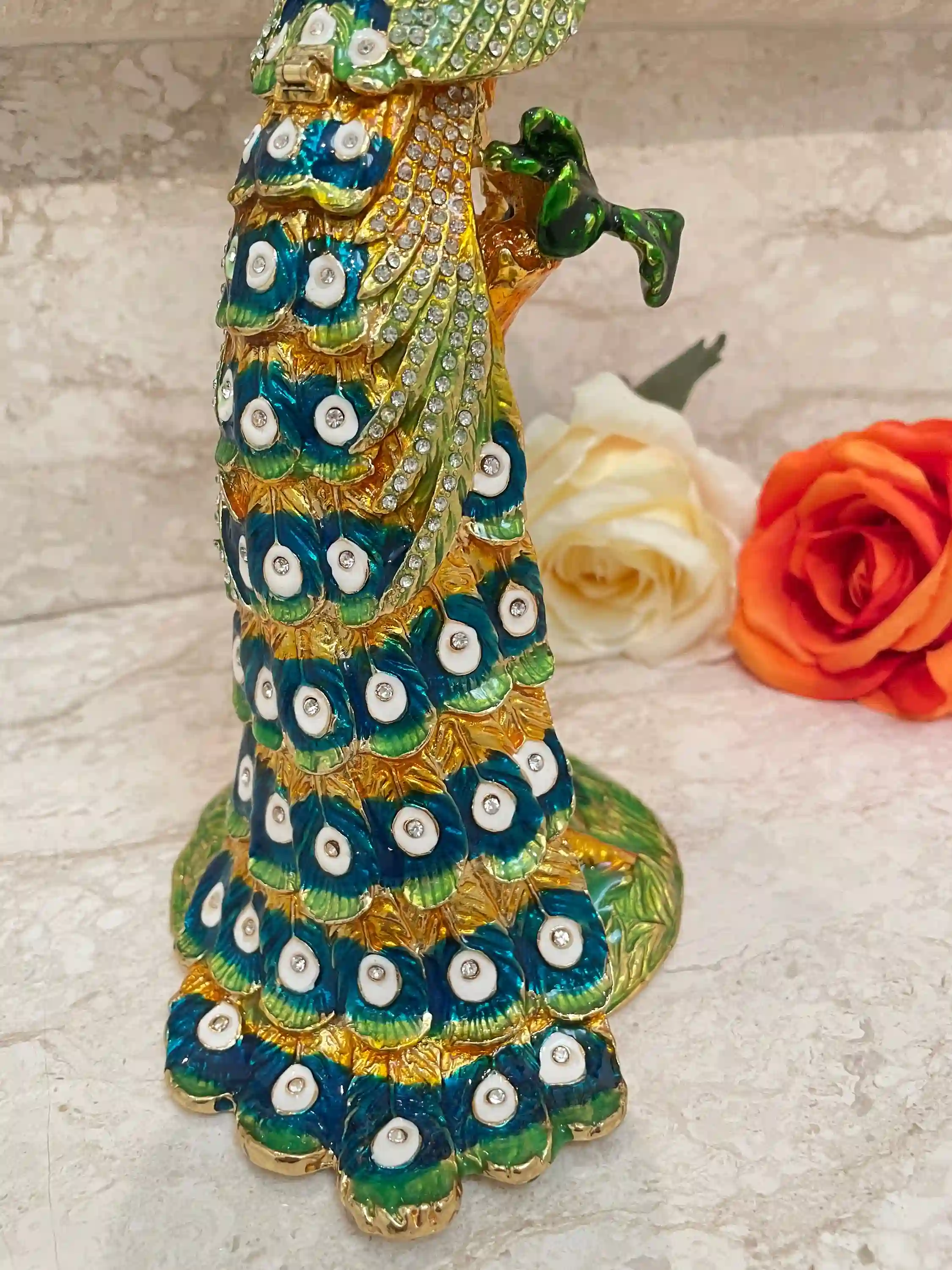 Handmade, Peacock Faberge-Style Egg, Faberge-Style Egg Necklace, Gold Bracelet, Faberge Egg Ornament & Jewelry Birthday 21st Anniversary Gift for her 
