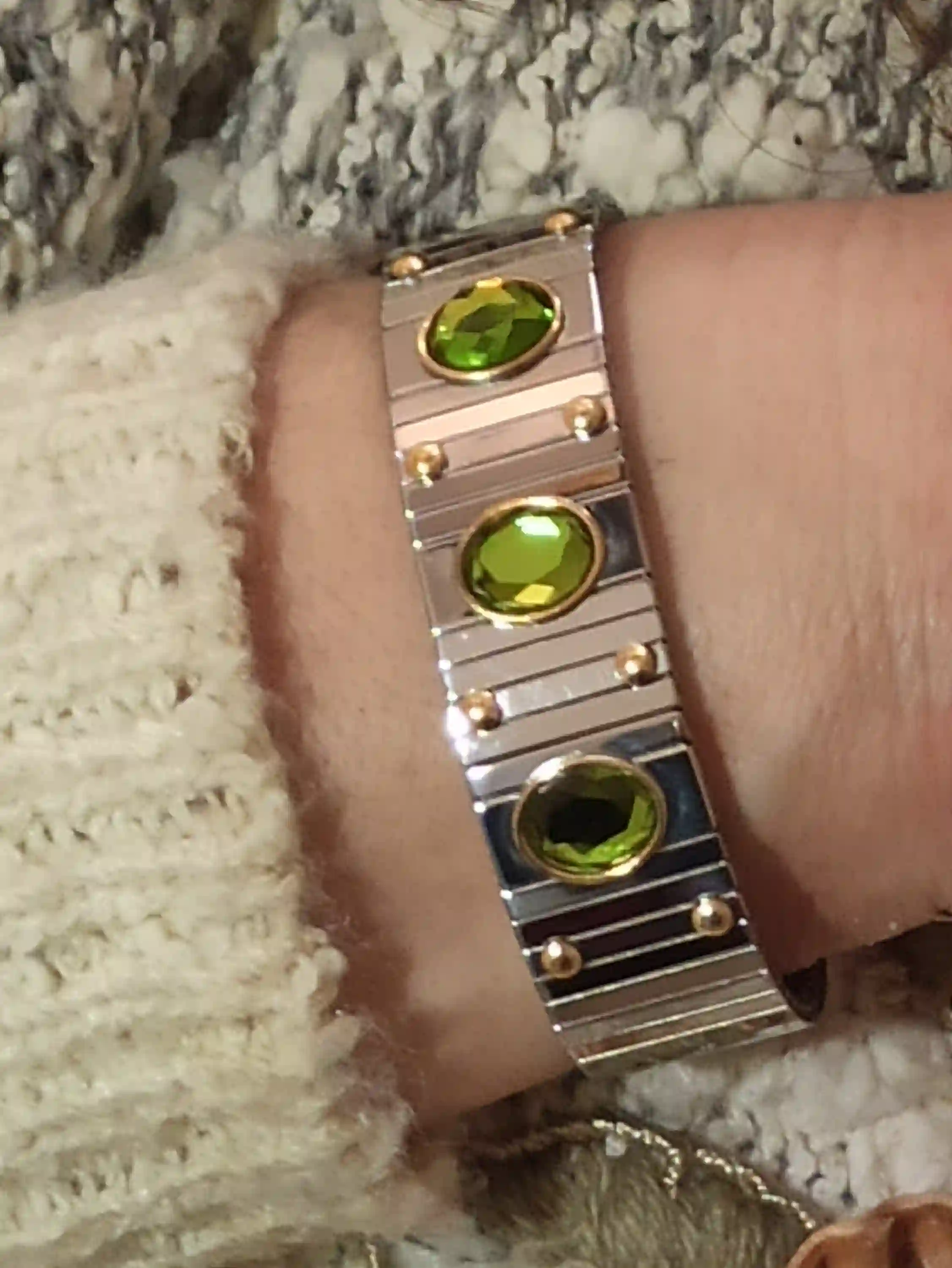 SILVER Peridot Bracelet and Ring 9ct/HANDMADE Jewelry/Green Gemstone Bracelet Ring/Gemstone Jewelry/LUCK Gift Jewelry/Birthday Gifts for Mom 