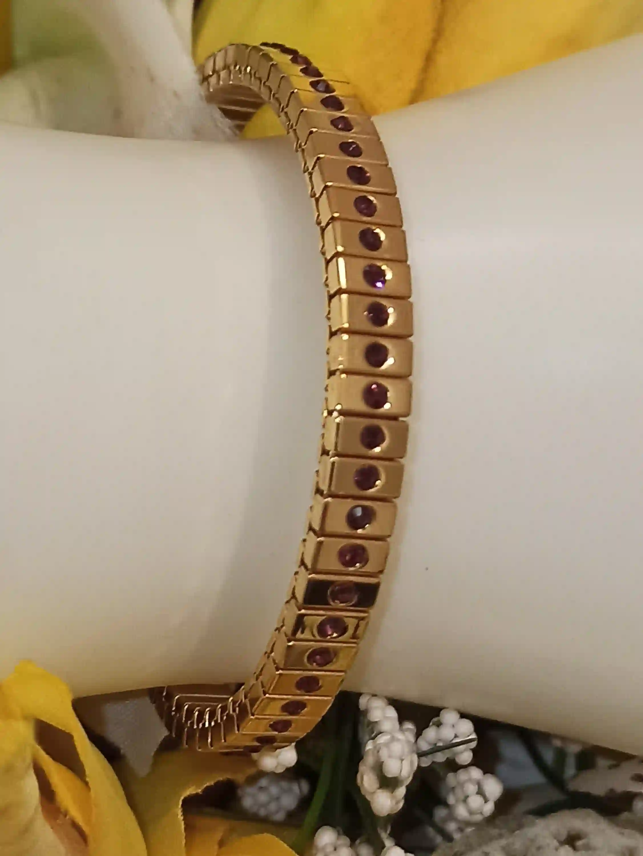 Mothers day gift, Gold amethyst bracelet, Amethystbracelet, Gold bracelet,Gemstone bracelet, February birthstone bracelet, Gifts, Wife Gift 