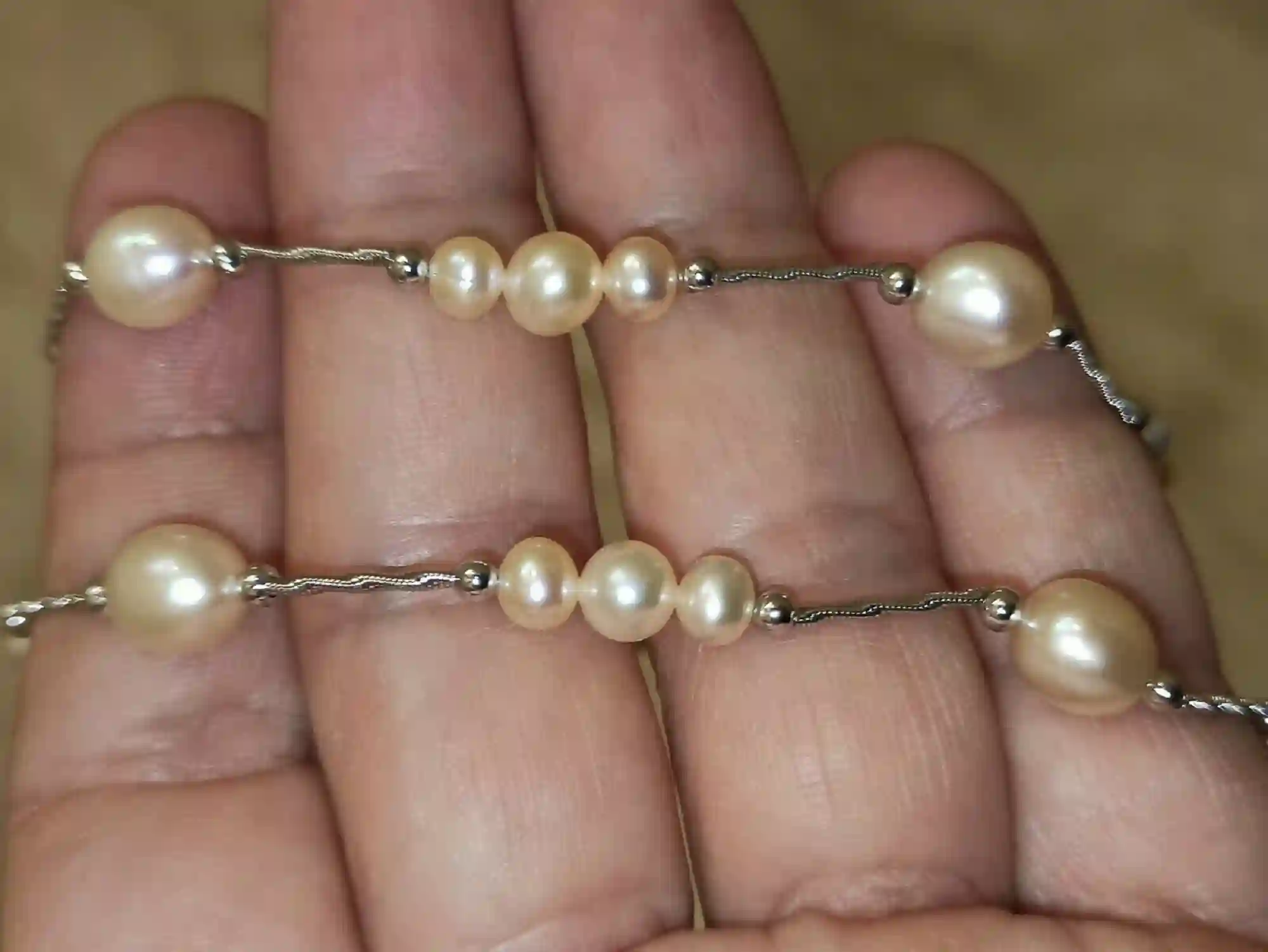 Fine Pearl Jewelry - SOLID Sterling Silver JAPANESE Pearl Necklace Bracelet SET - 30th Wedding Anniversary Pearl Jewelry Set Gift for mother 