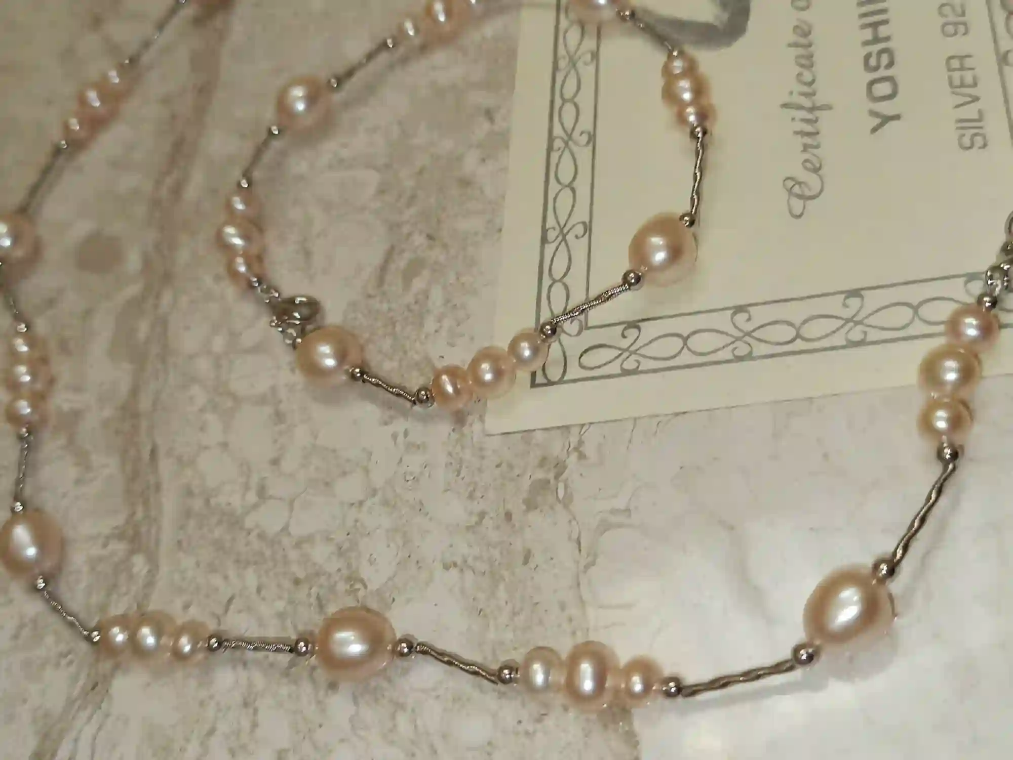 Fine Pearl Jewelry - SOLID Sterling Silver JAPANESE Pearl Necklace Bracelet SET - 30th Wedding Anniversary Pearl Jewelry Set Gift for mother 