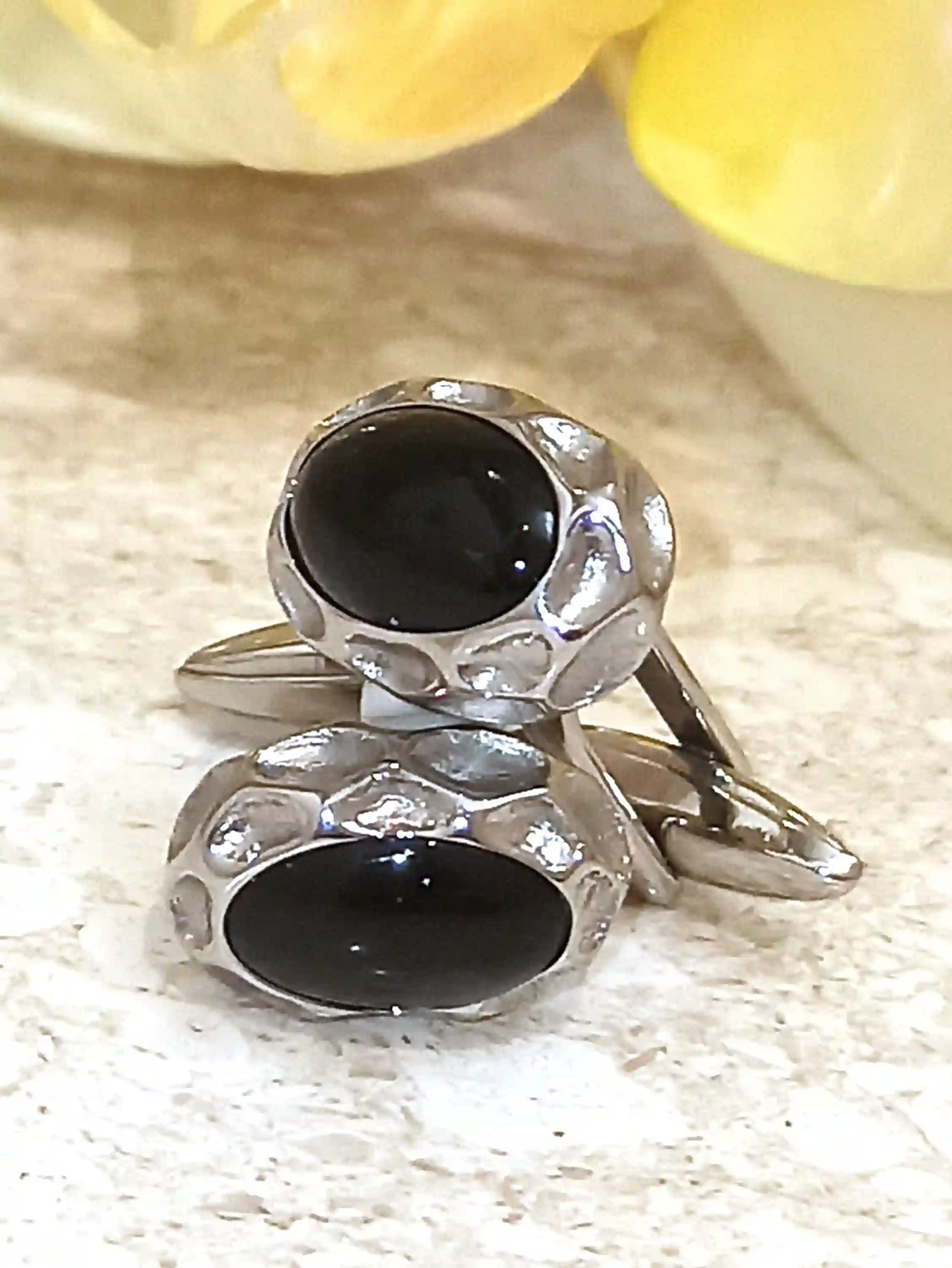 Black ONYX Cufflinks, SILVER Cufflink,GEM Cufflinks, Cuff links For Son,Groom Jewelry,Graduate Gift for him,Handmade Gift, Timeless Jewelry 