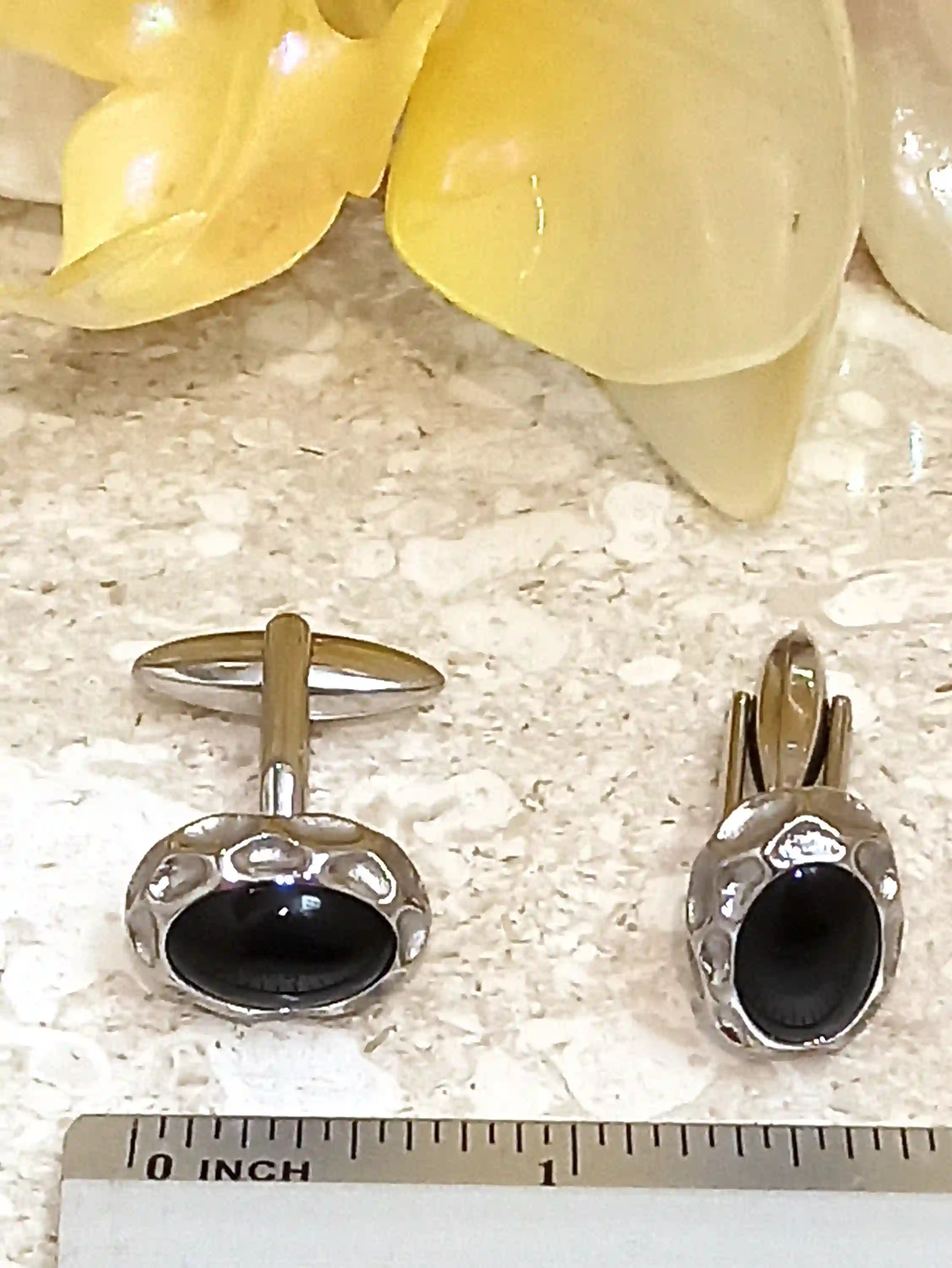 Black ONYX Cufflinks, SILVER Cufflink,GEM Cufflinks, Cuff links For Son,Groom Jewelry,Graduate Gift for him,Handmade Gift, Timeless Jewelry 